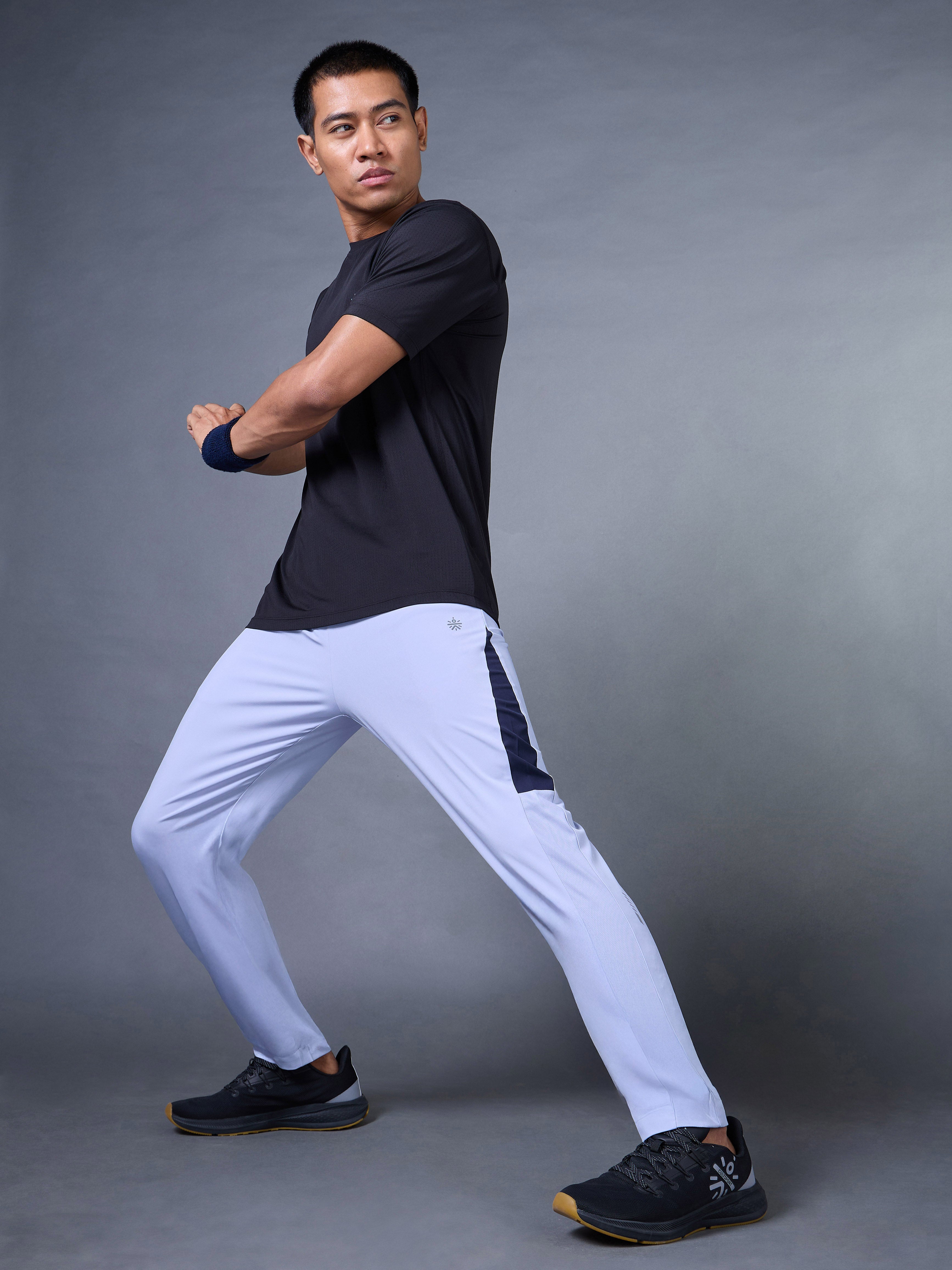 Men's Run Booster Blue Trackpants