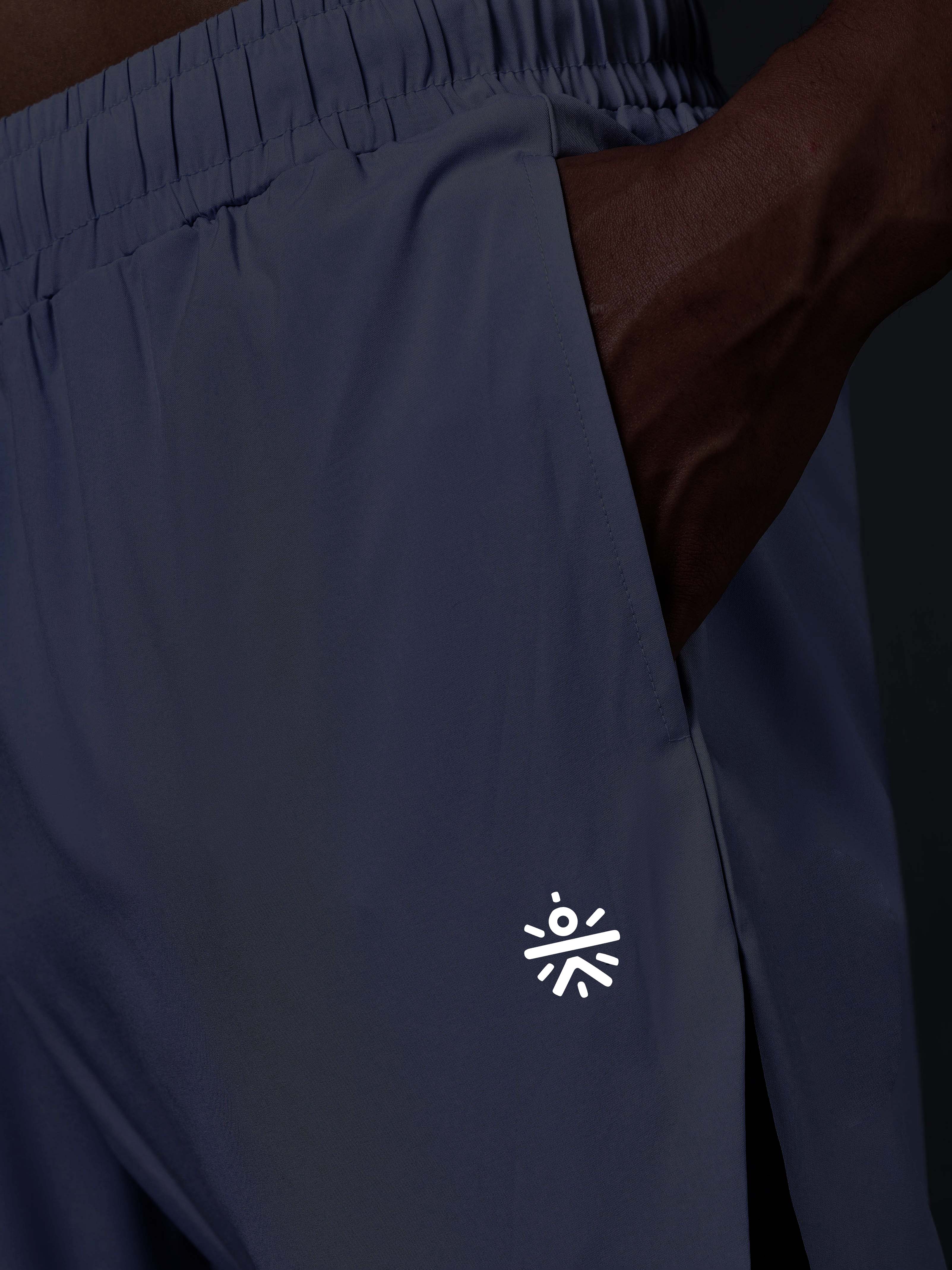 Men's Run Booster Blue Trackpants