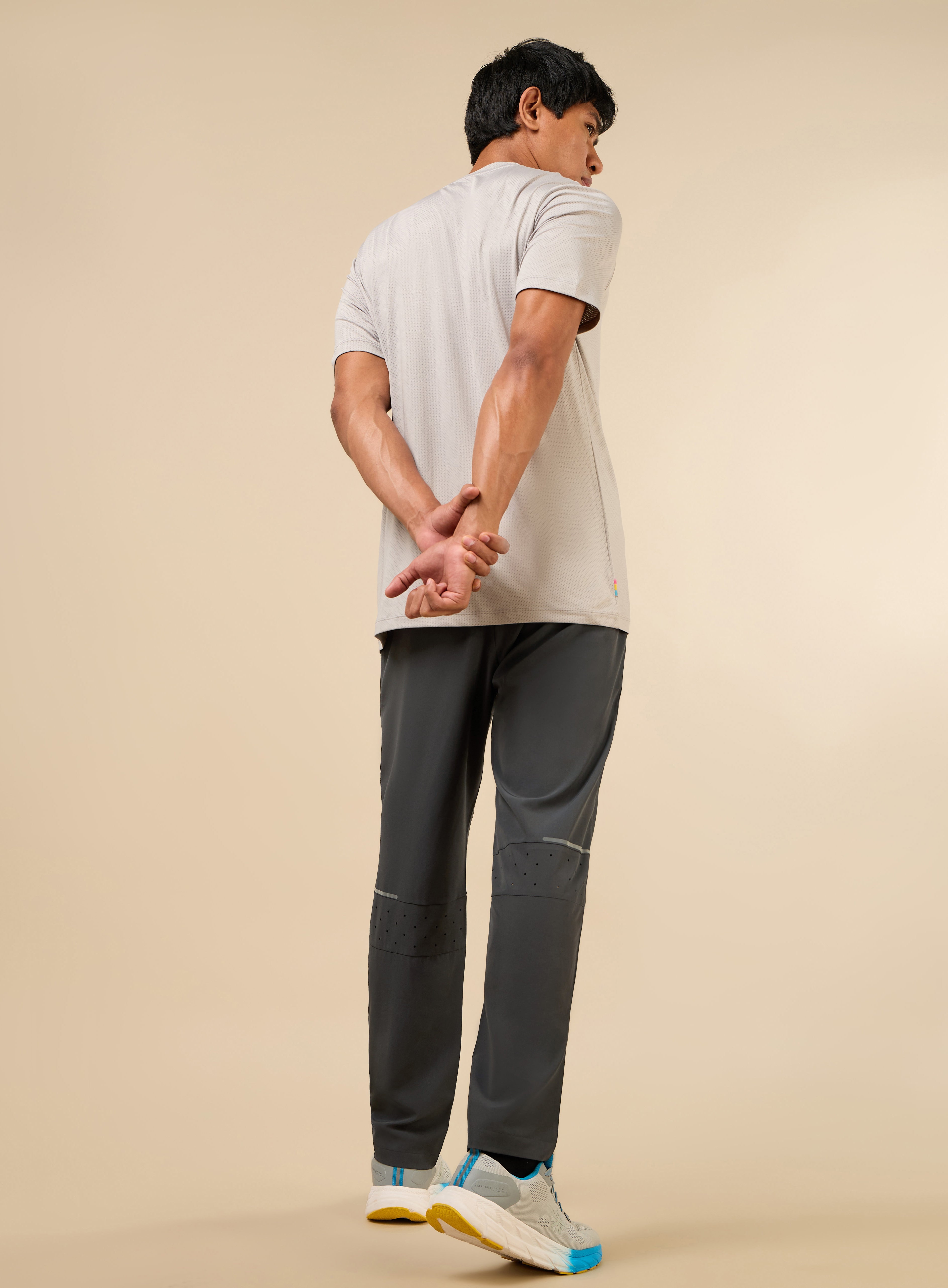 Men's Dark Grey Train Out Premium Trackpants