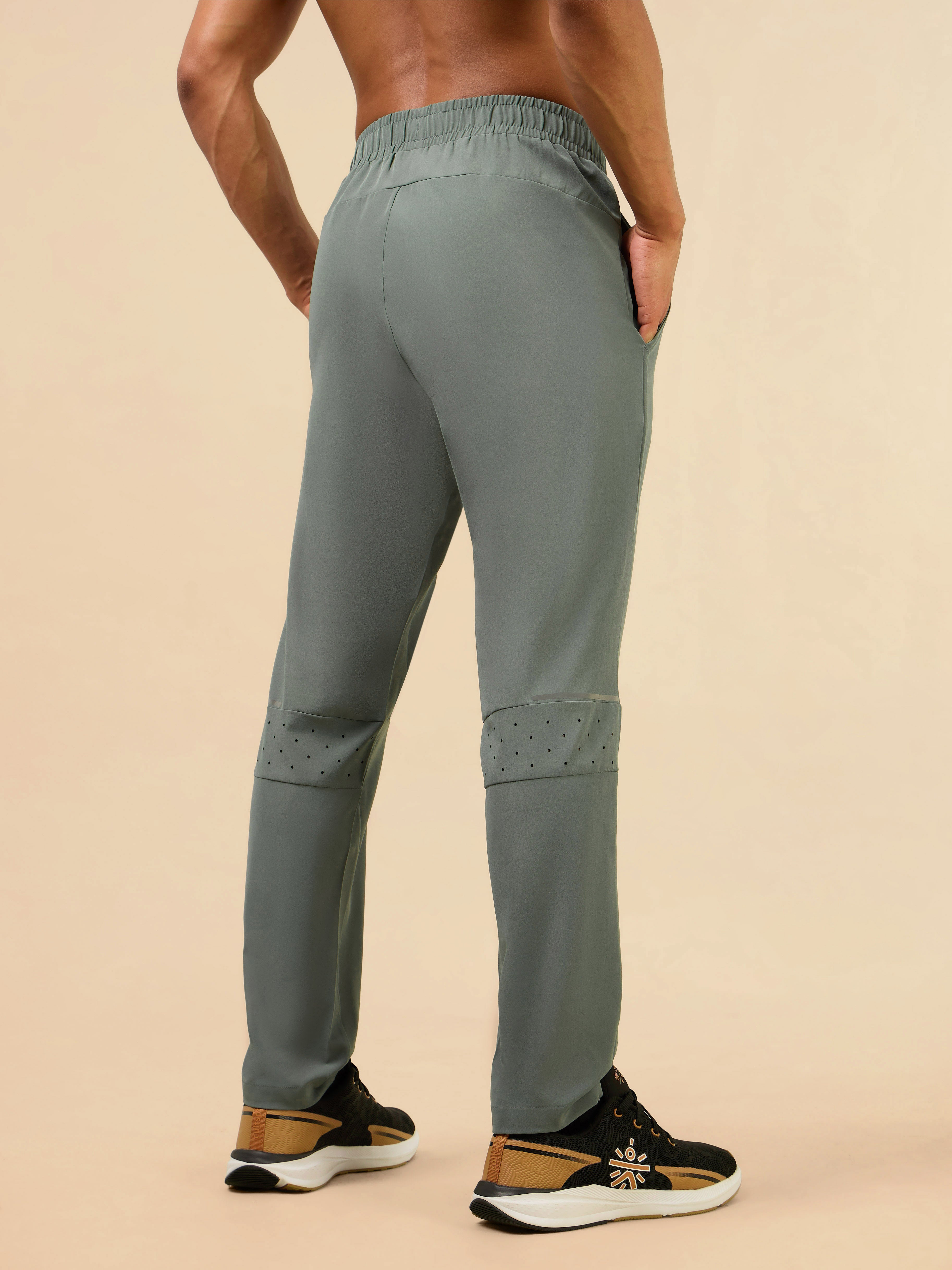 Men's Olive Train Out Premium Trackpants