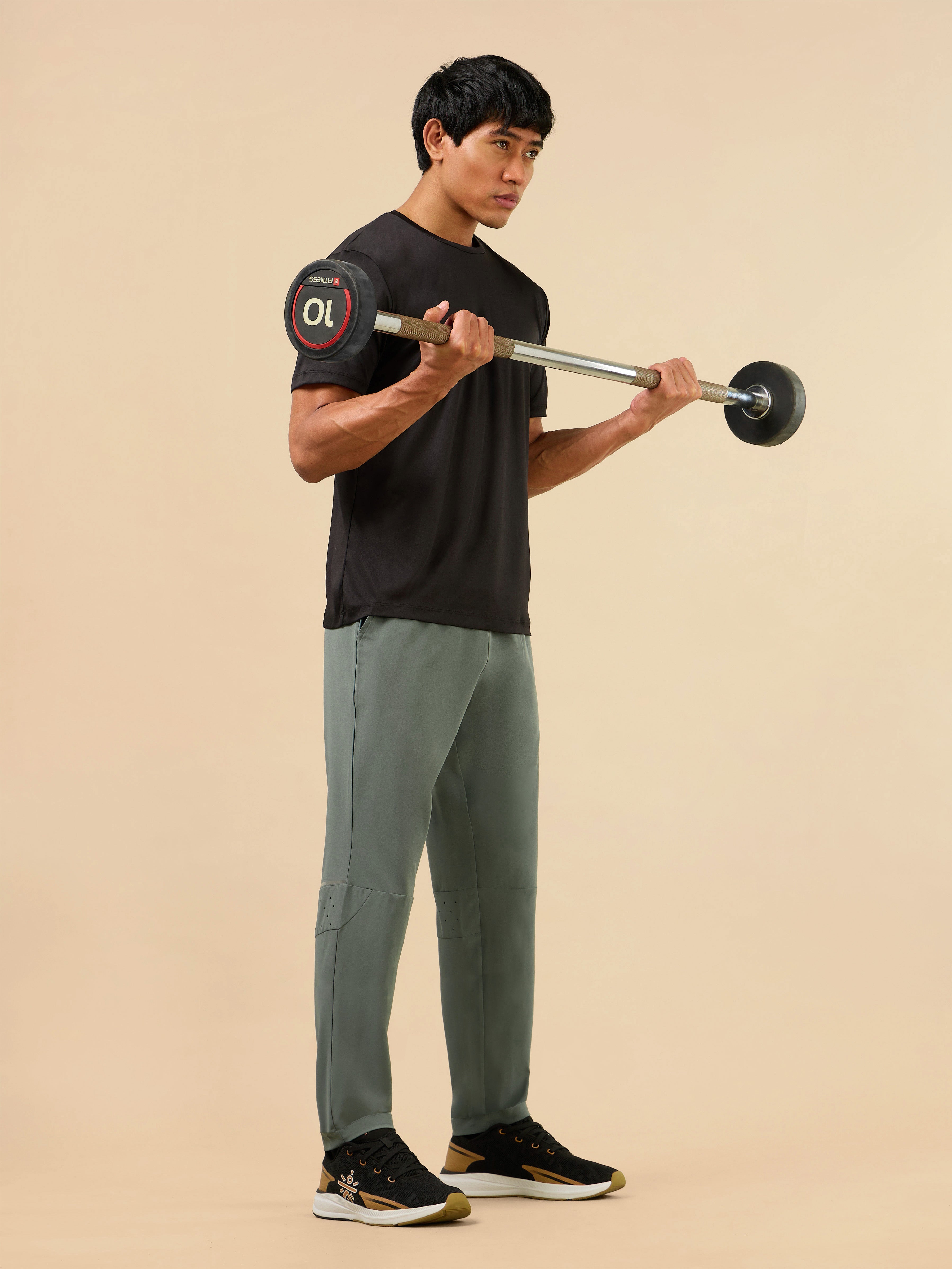 Men's Olive Train Out Premium Trackpants