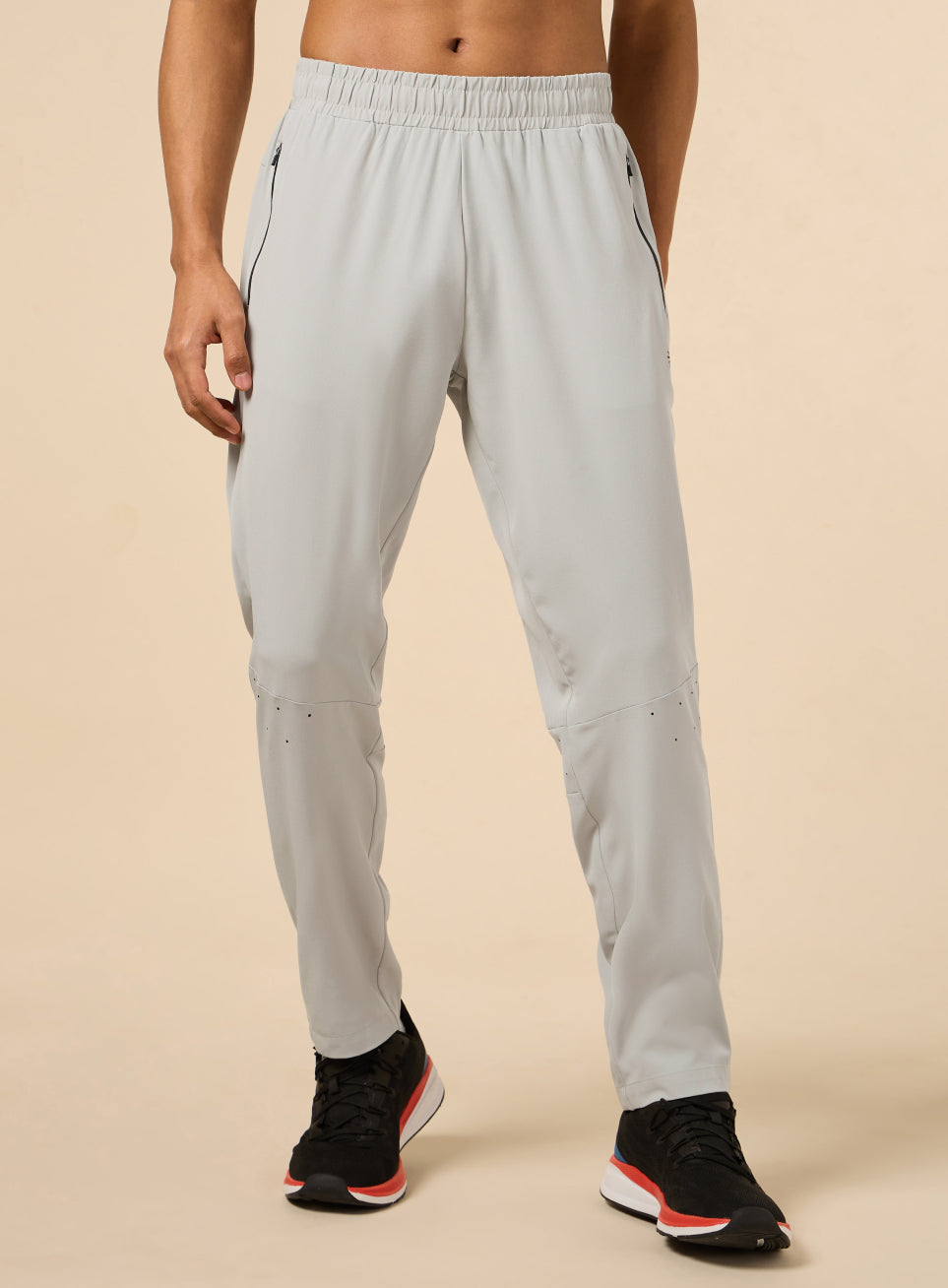 Men's Grey High Flex Training Performance Pants