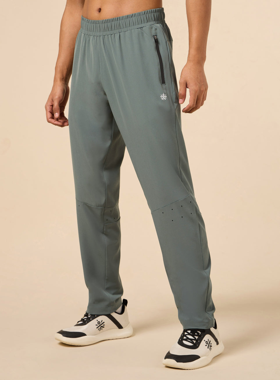 Men's Olive High Flex Training Performance Pants