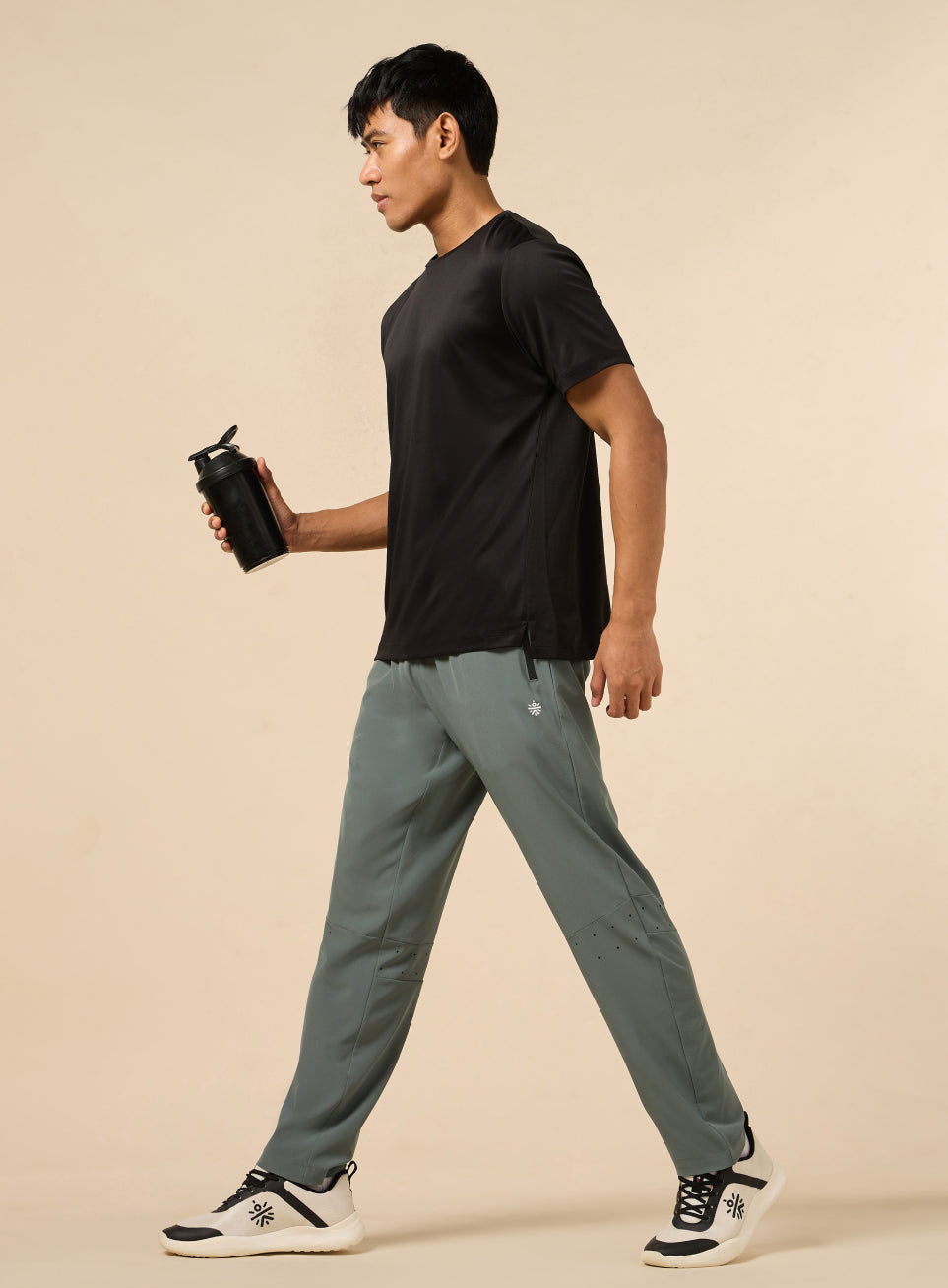 Men's Olive High Flex Training Performance Pants