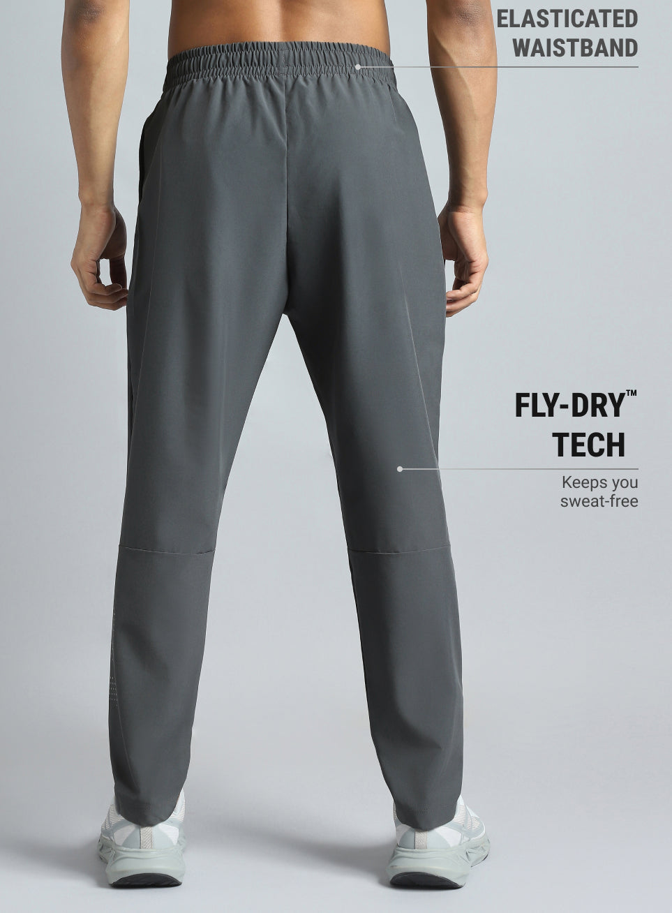 Men's D.Grey The Ultimate Running Trackpants