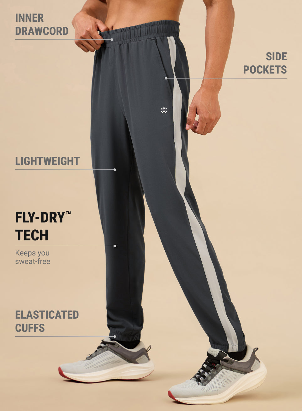 Men's Dark Grey Workout Joggers