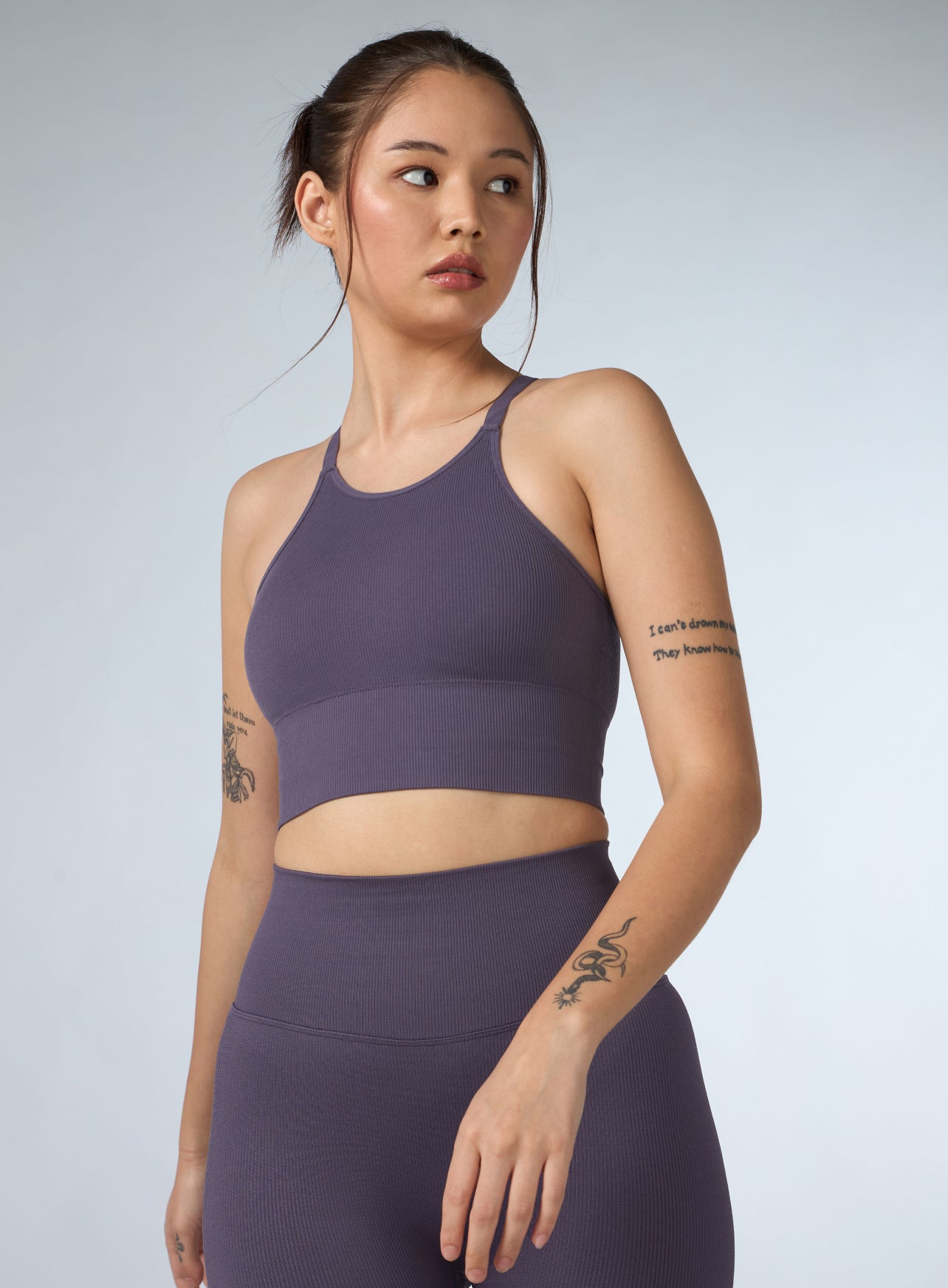 Women's Purple Momentum Seamless Medium Support Bra