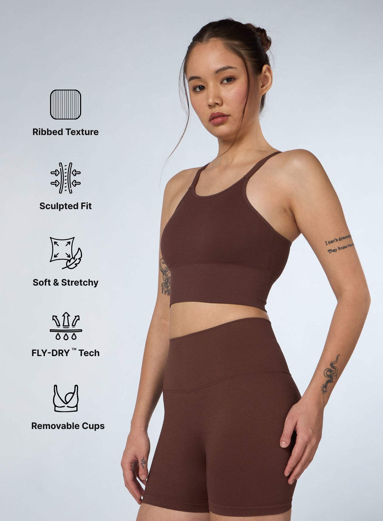 Women's Coffee Momentum Seamless Medium Support Bra