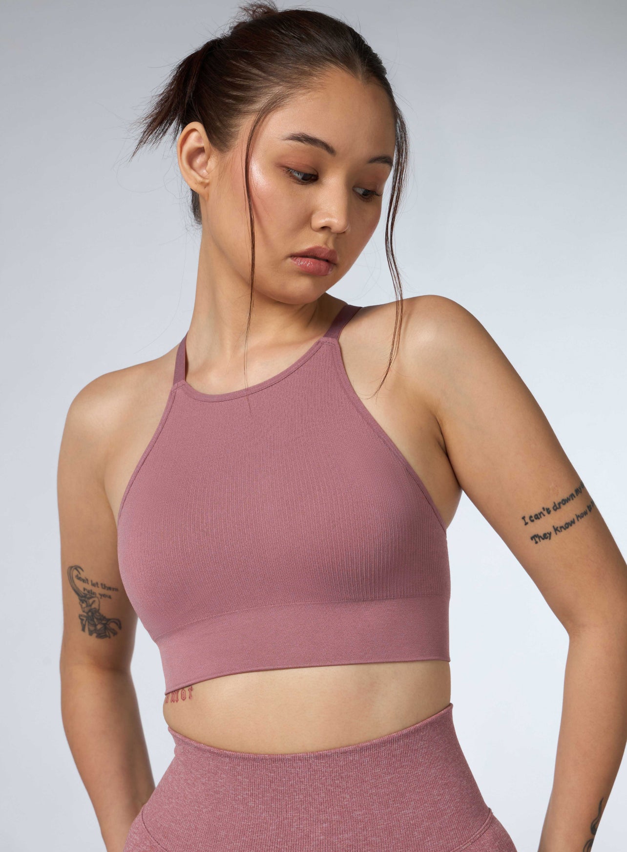 Women's Pink Kinetic Seamless Medium Support Bra