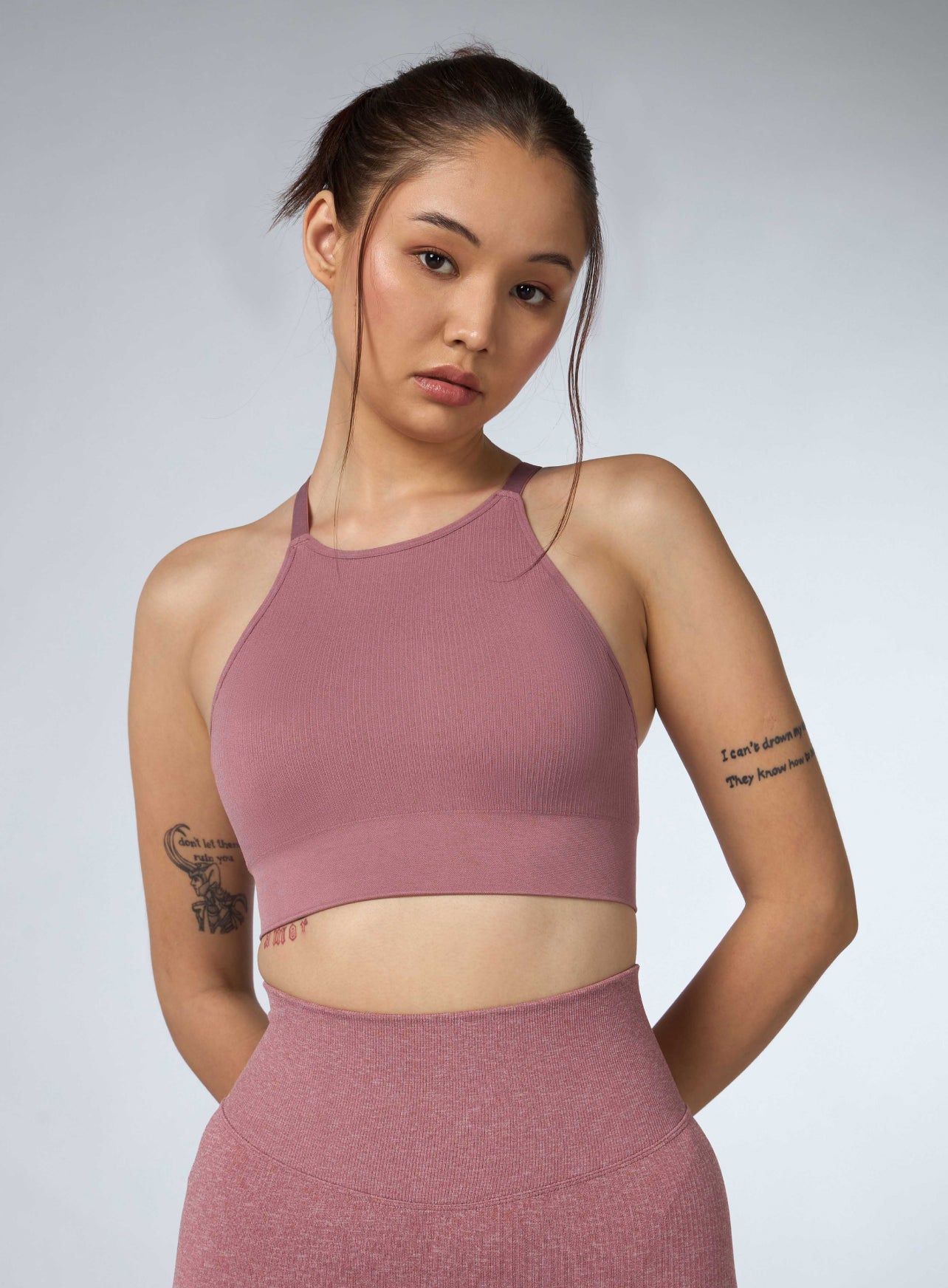 Women's Pink Kinetic Seamless Medium Support Bra