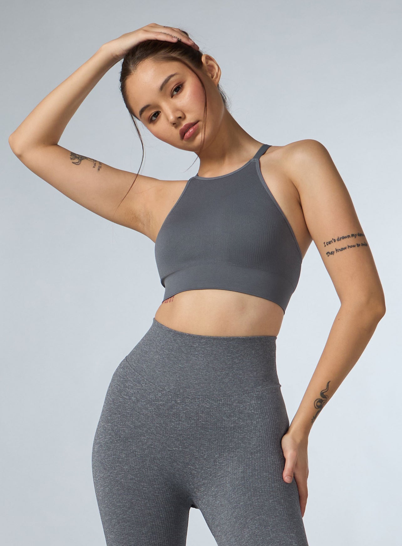 Women's Grey Kinetic Seamless Medium Support Bra