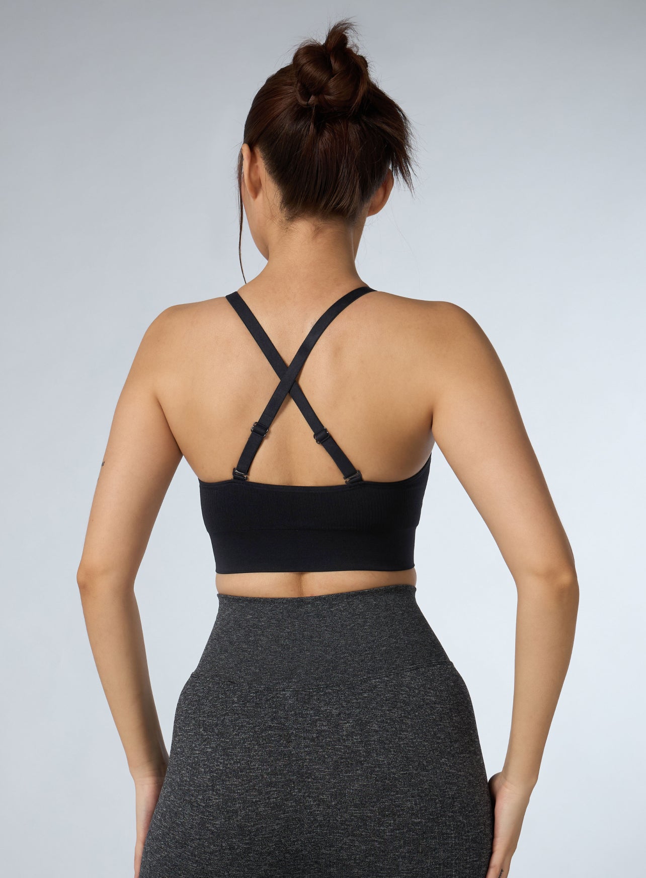 Women's Black Kinetic Seamless Medium Support Bra