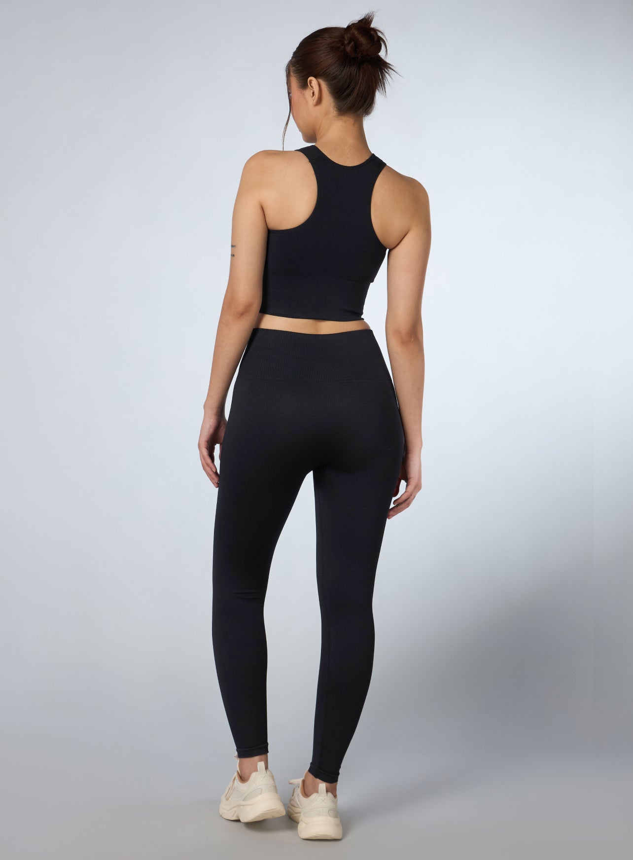Women's Black Versatile Seamless Co-ord Set