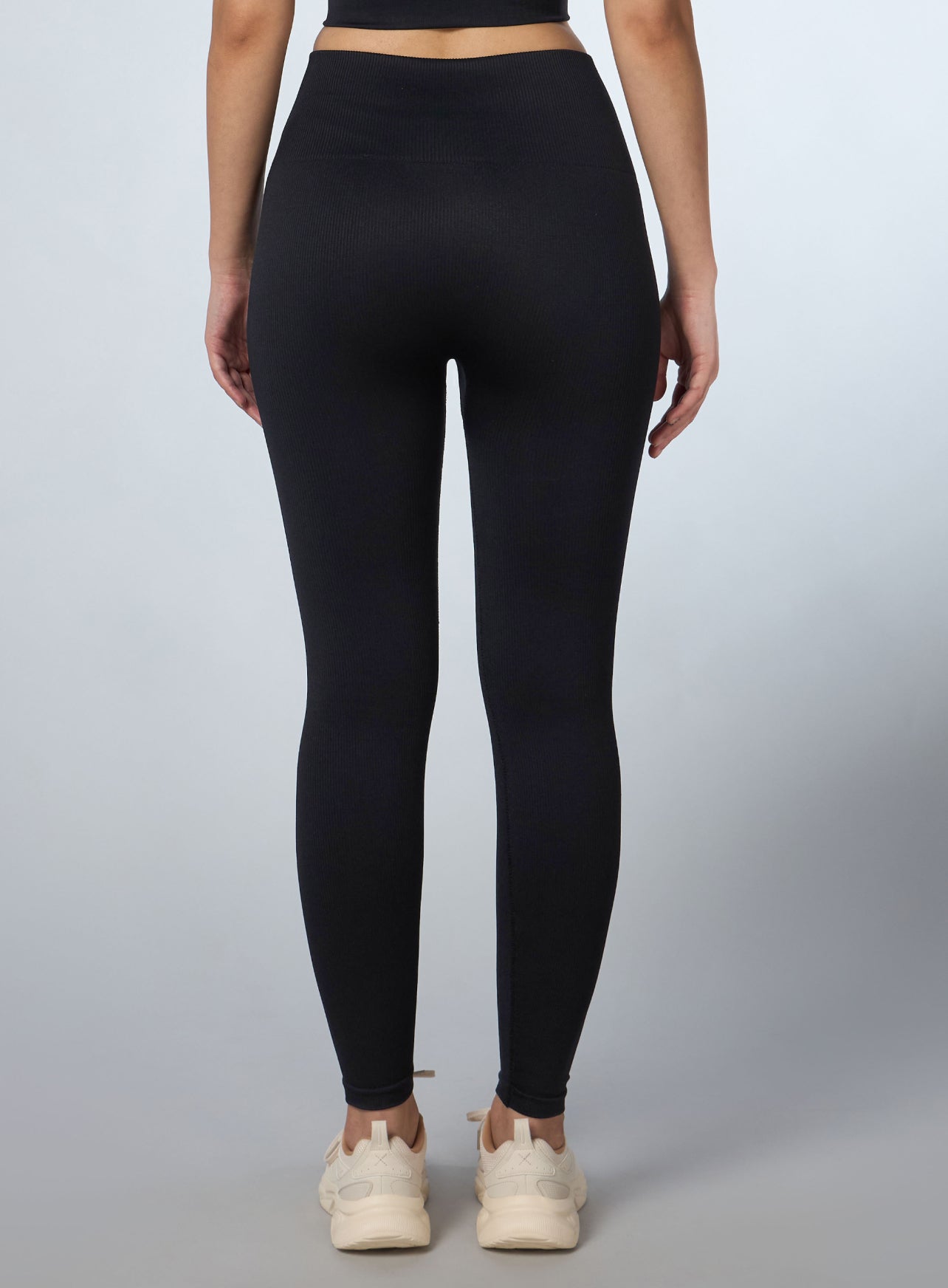 Women's Black Versatile Seamless Tights