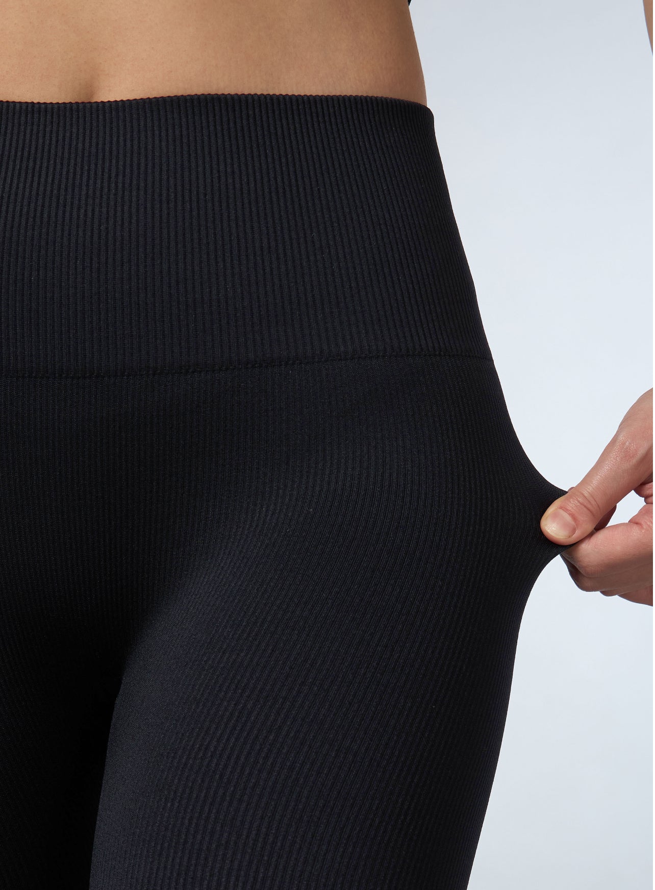 Women's Black Versatile Seamless Tights