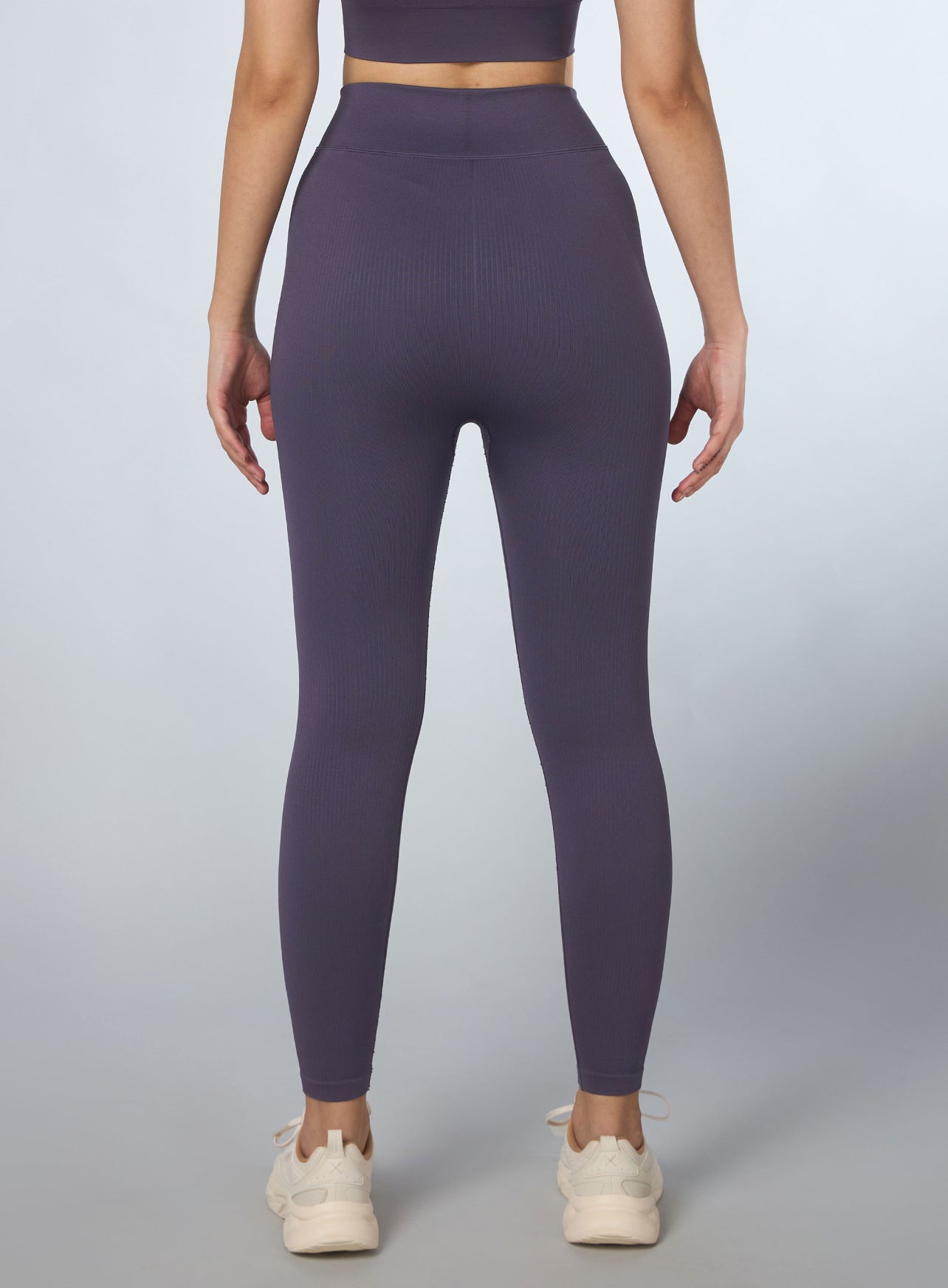 Women's Purple Cross Fit Seamless Tights