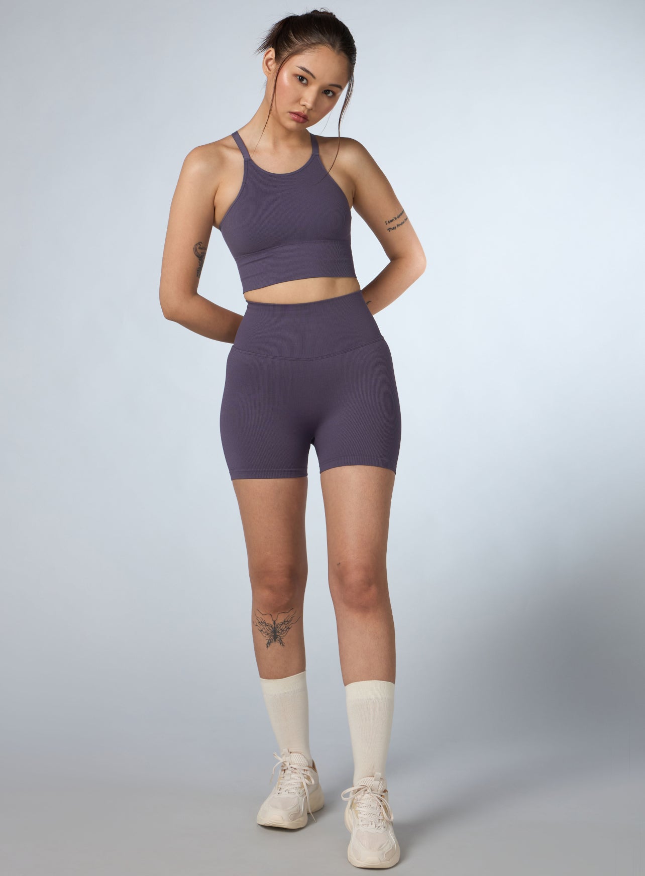 Women's Purple Momentum Seamless Co-ord Set