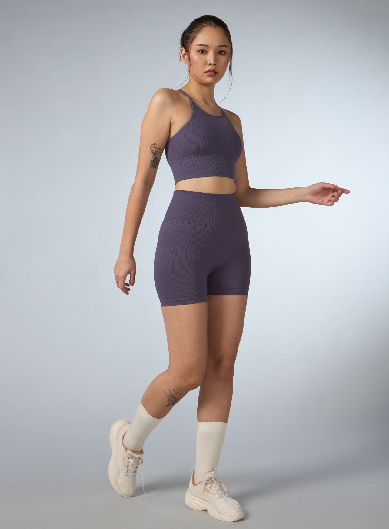 Women's Purple Momentum Seamless Co-ord Set
