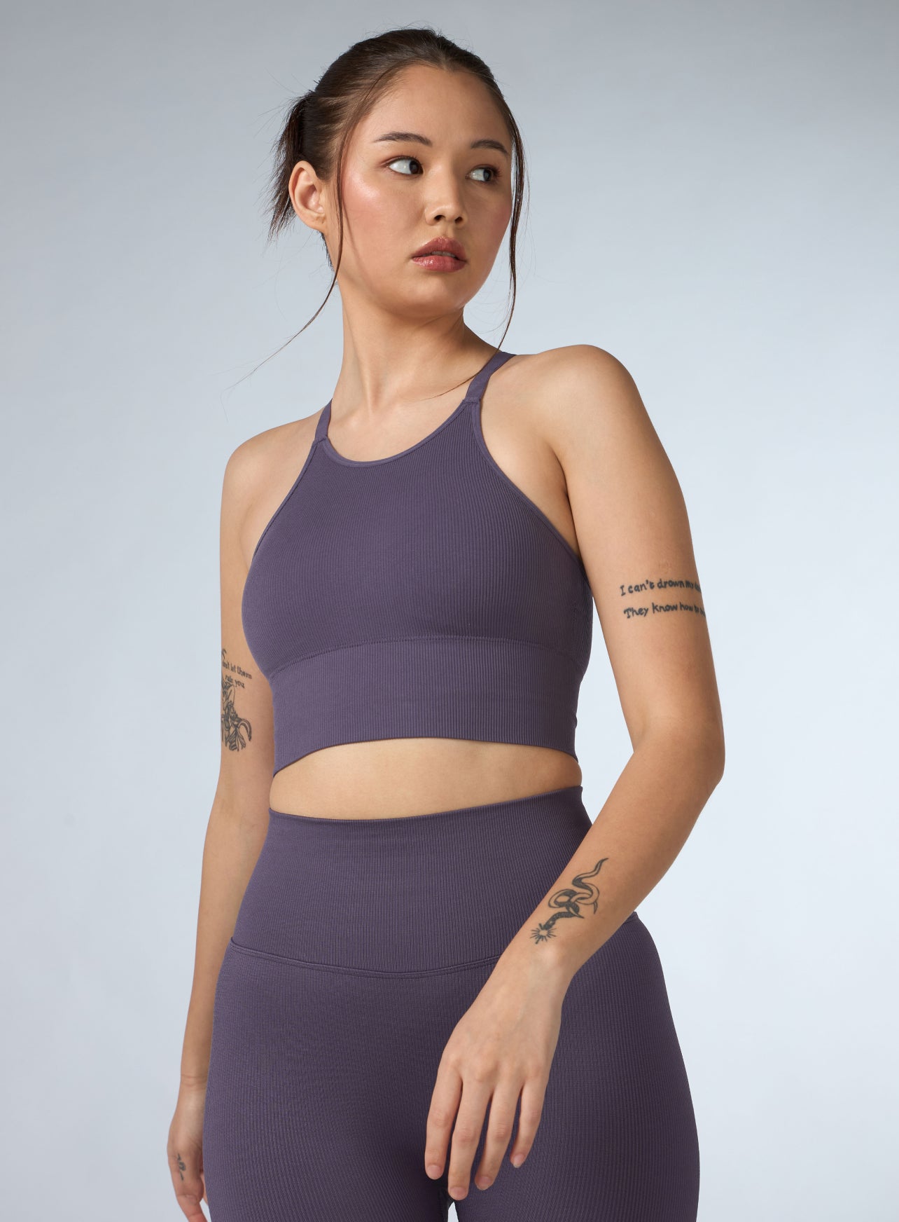 Women's Purple Momentum Seamless Co-ord Set