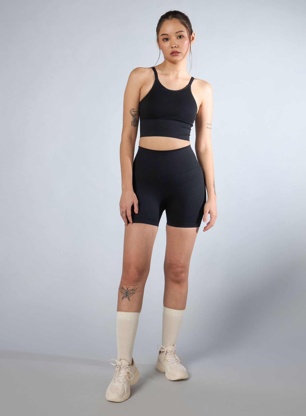 Women's Black Momentum Seamless Shorts