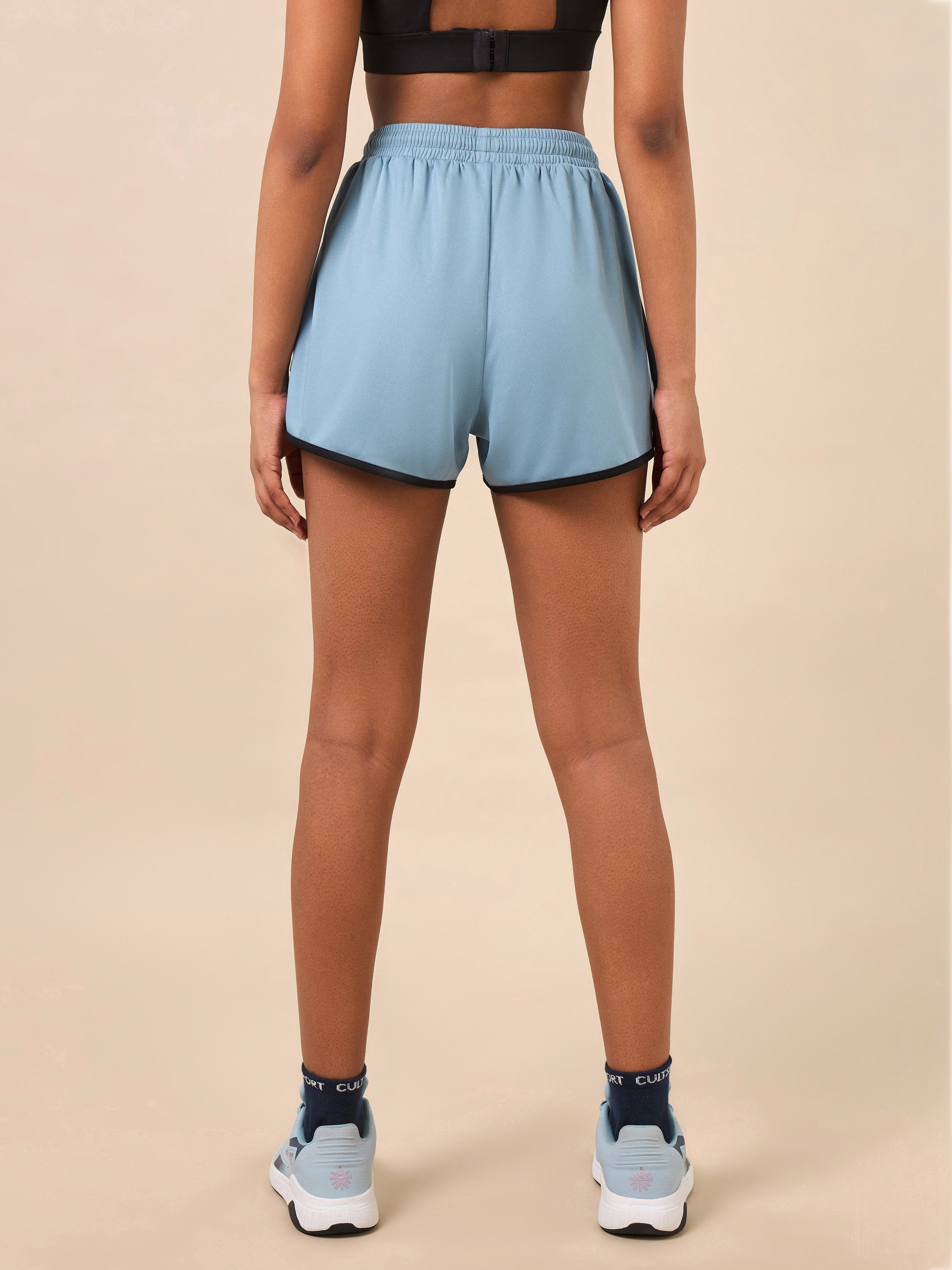 Women's Blue Flex Shorts