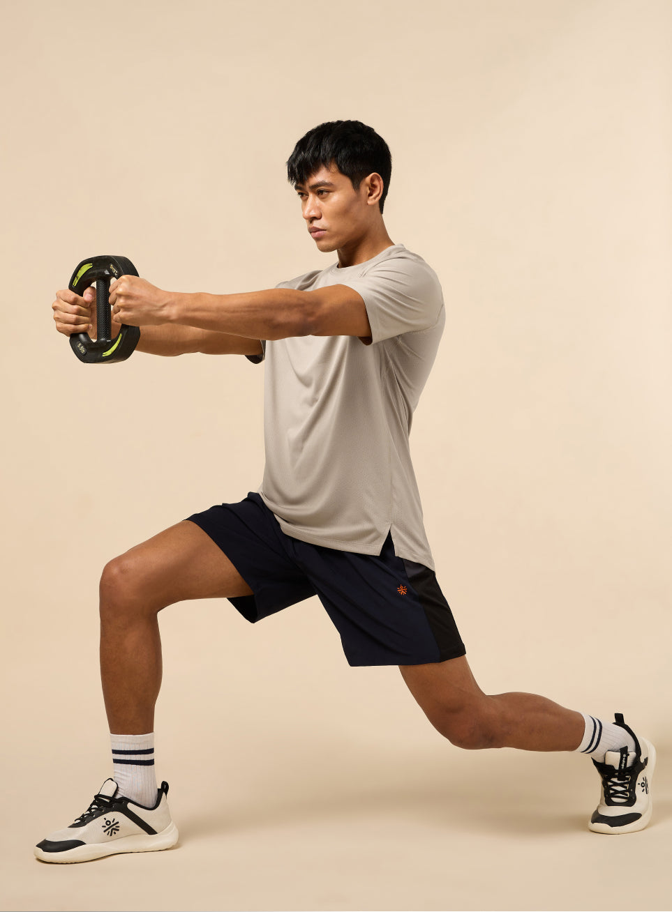 Men's Beige Functional Training T-shirt