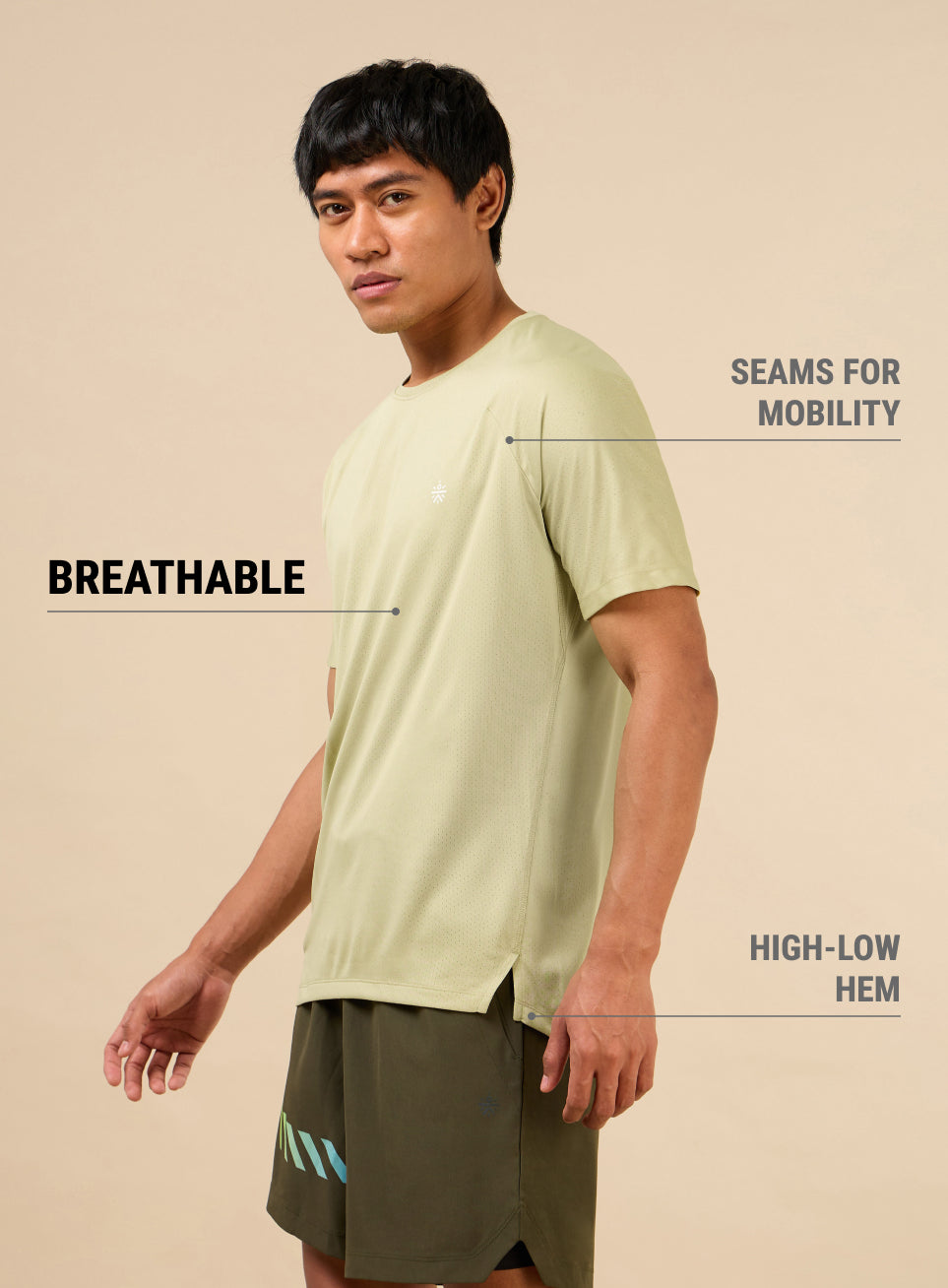 Men's Green Functional Training T-shirt