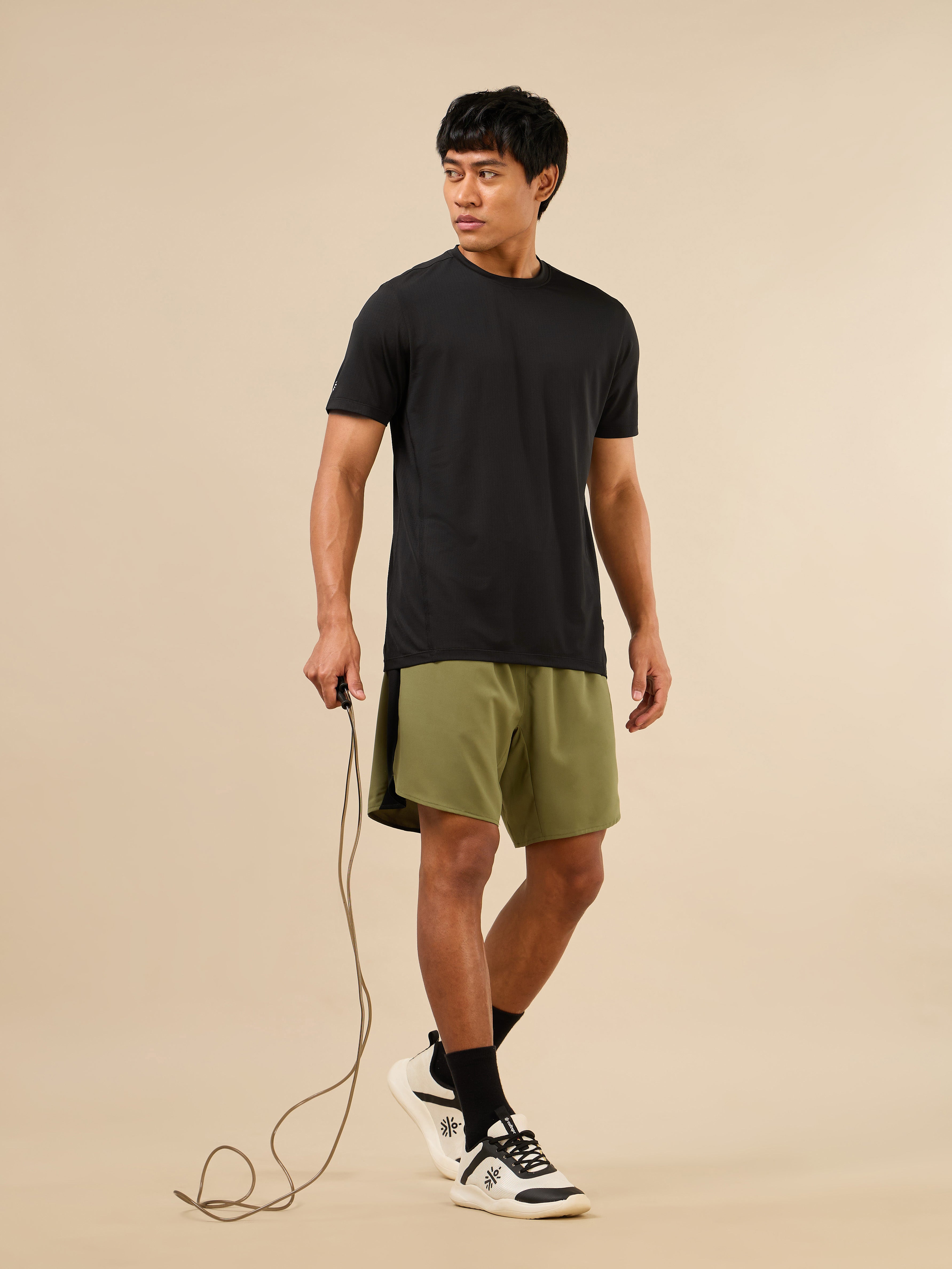 Men's Black Fit Grip Training T-shirt