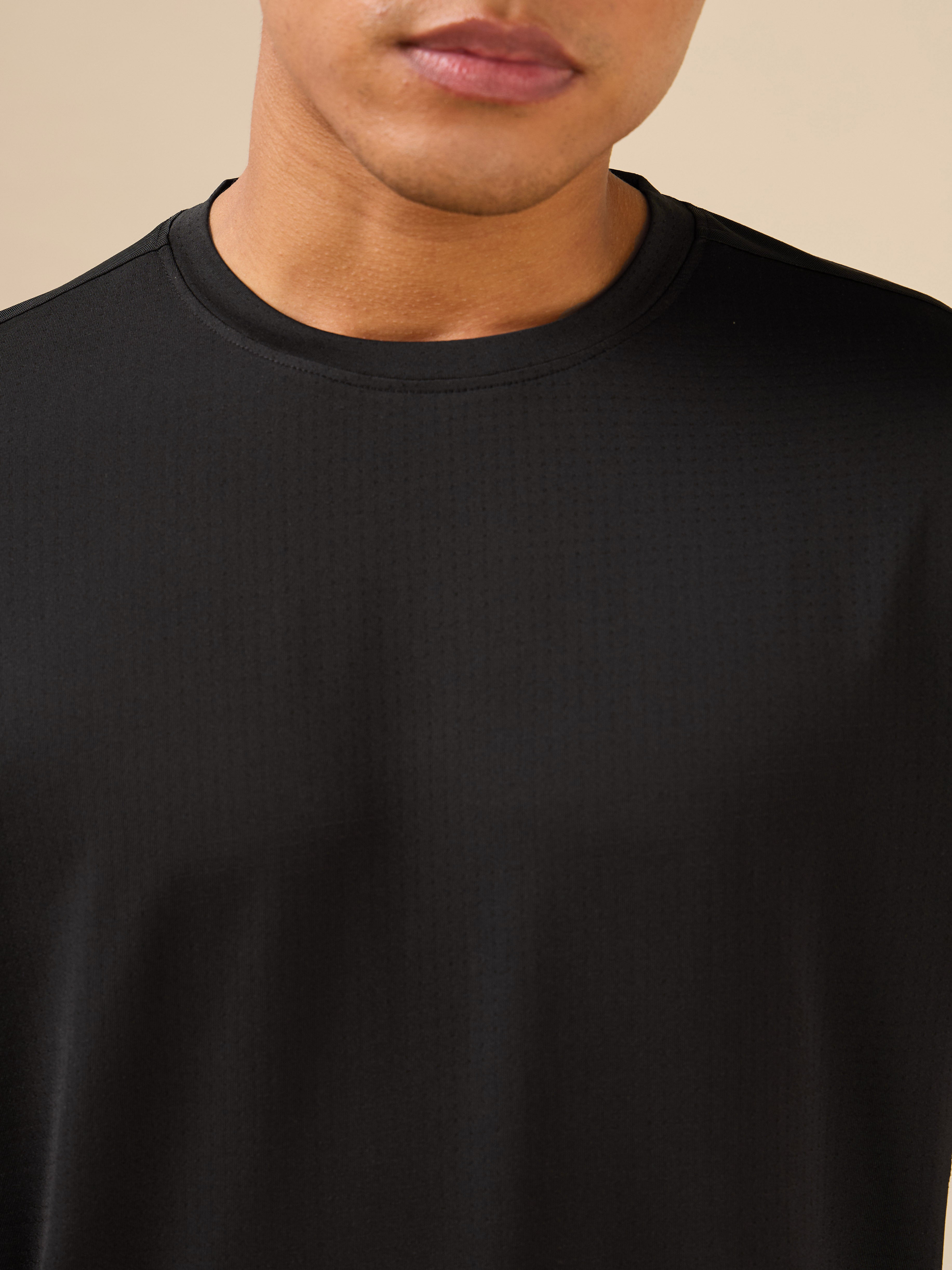 Men's Black Fit Grip Training T-shirt