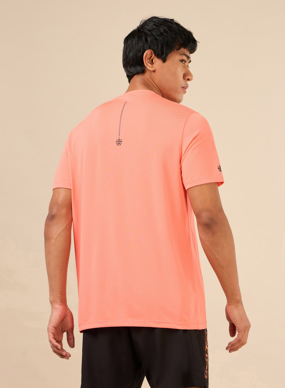 Men's Orange Fit Grip Training T-shirt