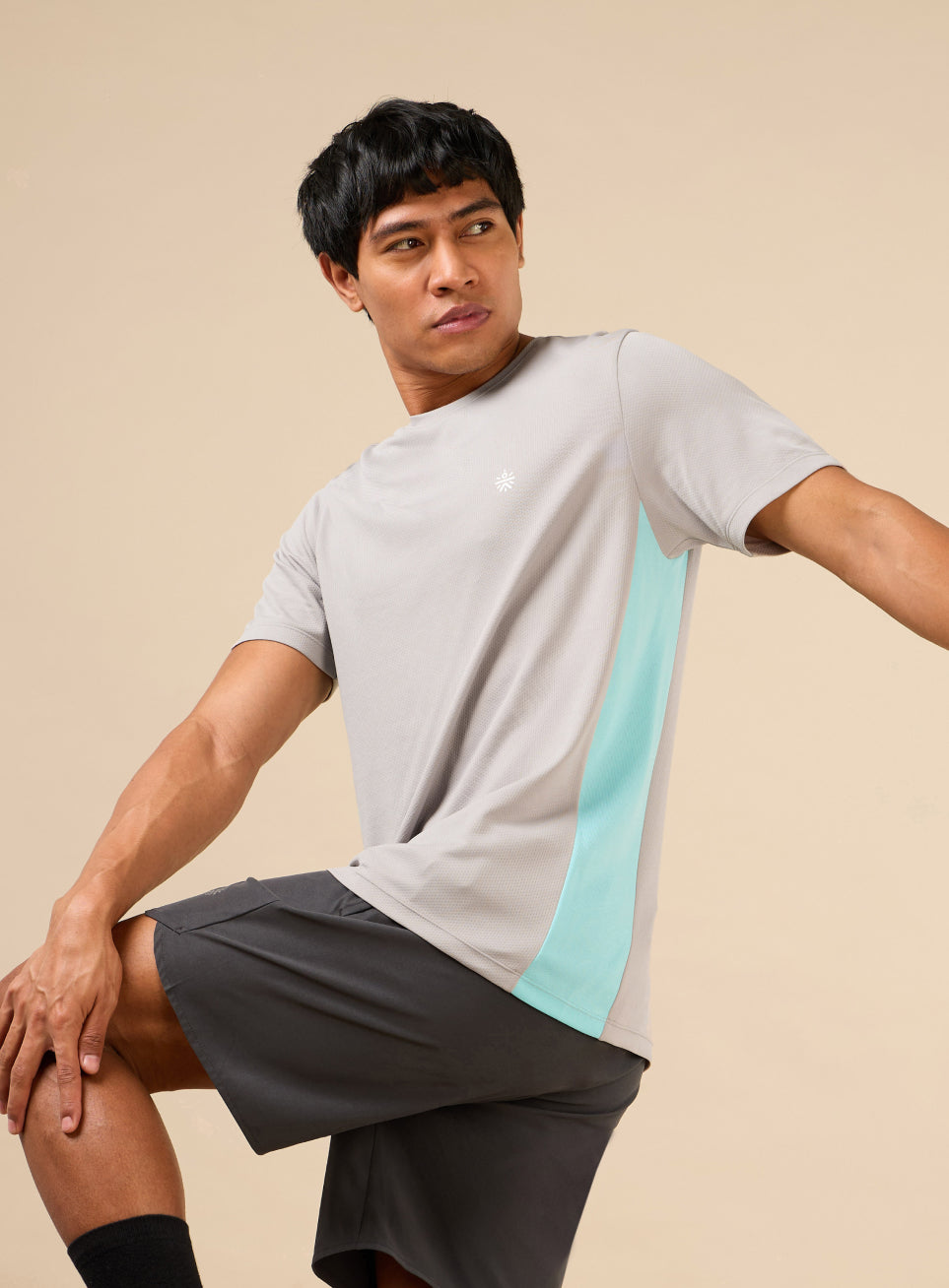 Men's Grey Optimal Strength Training T-shirt