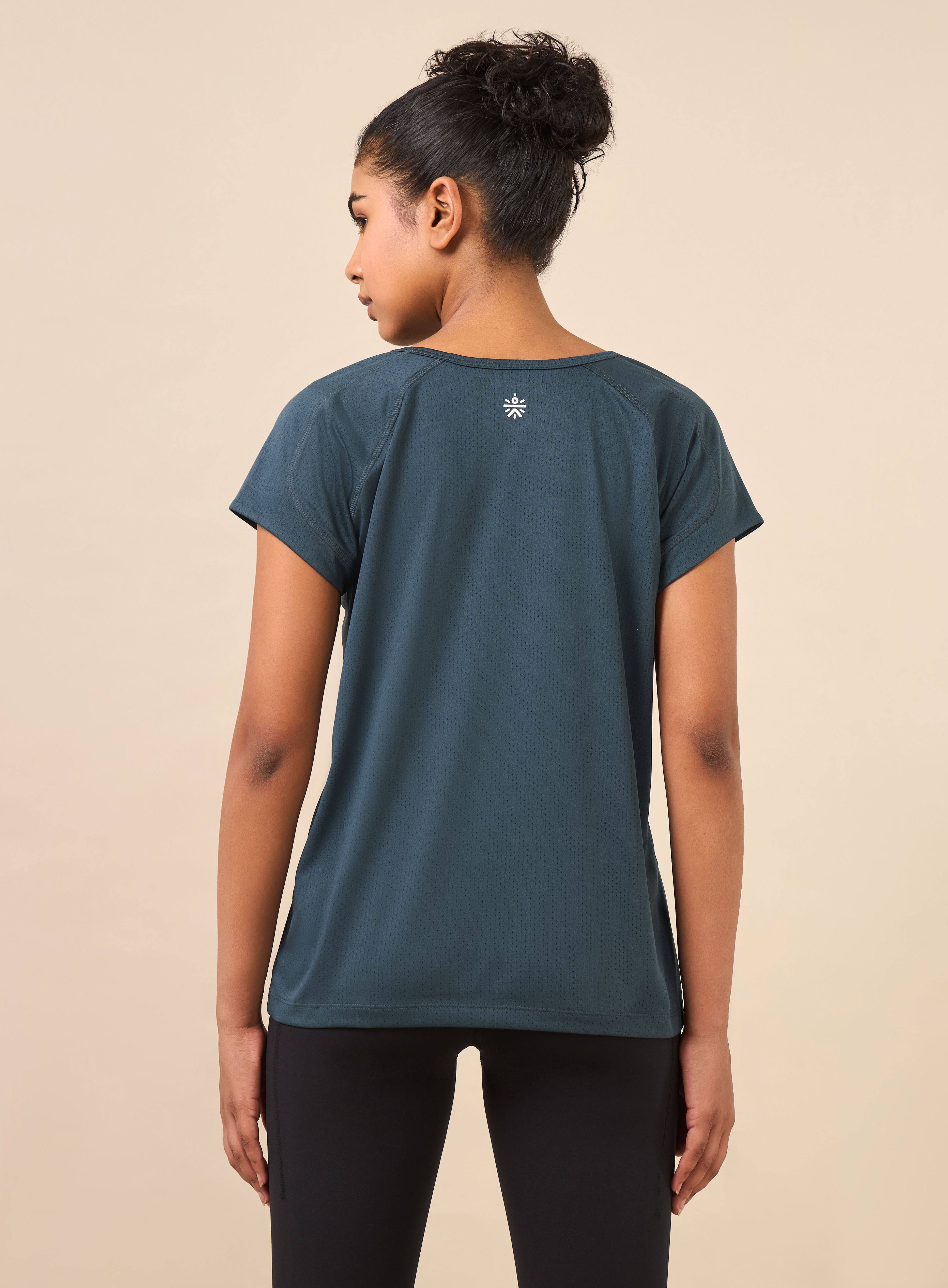 Women's Teal Synergy Performance Top
