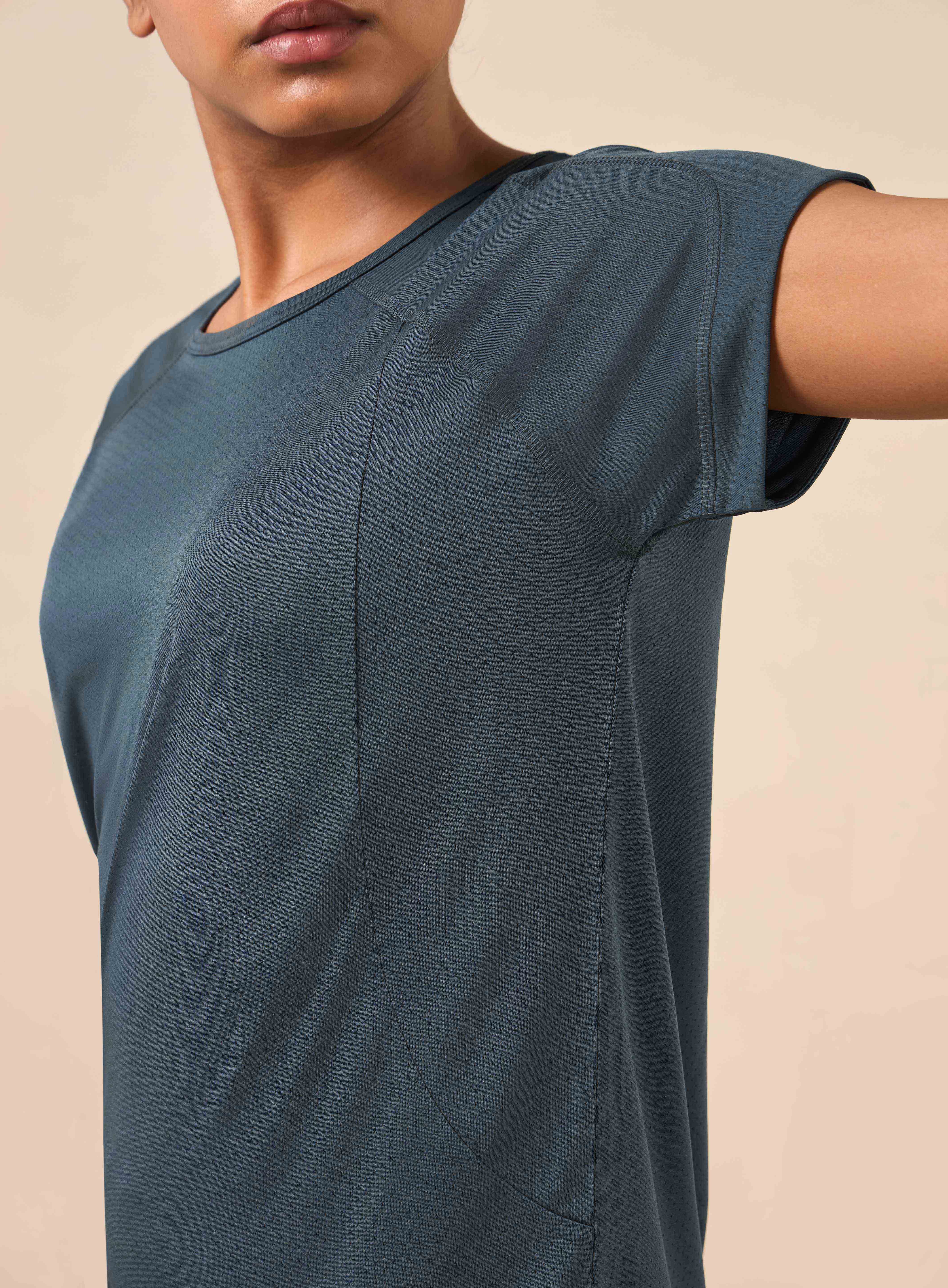 Women's Teal Synergy Performance Top