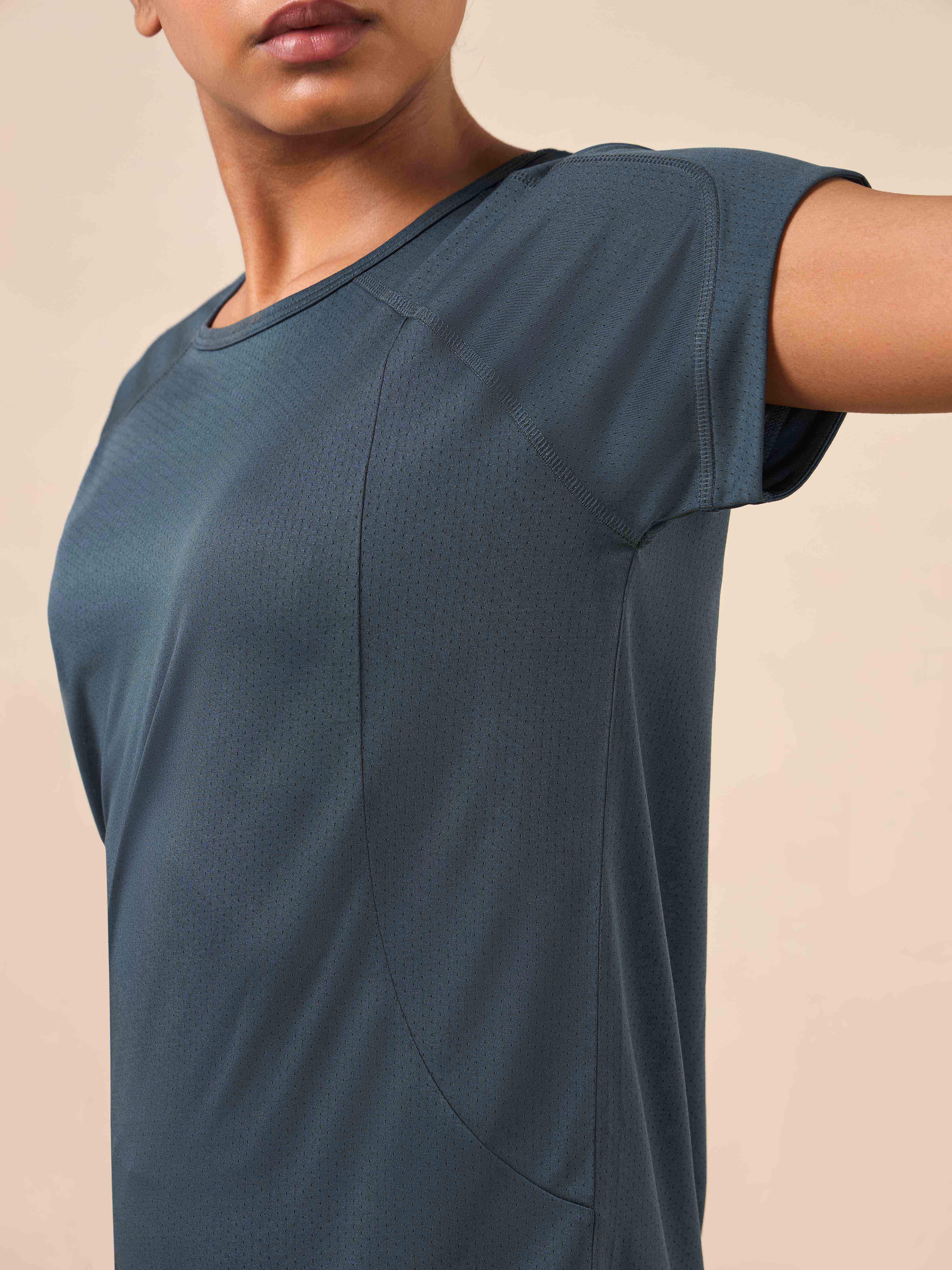 Women's Teal Synergy Performance Top