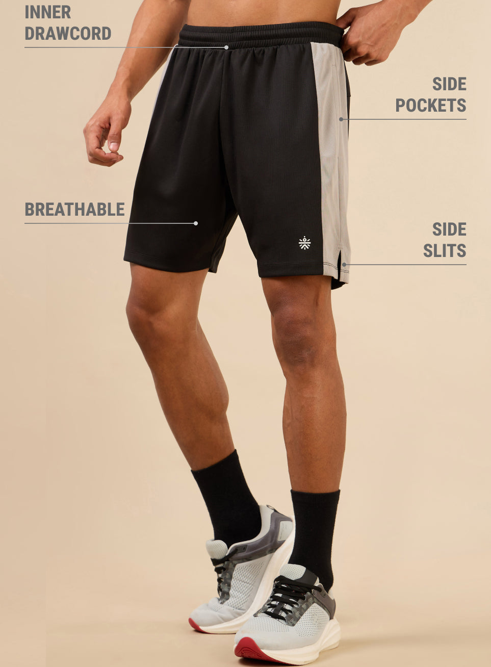 Men's Black Flex Shorts