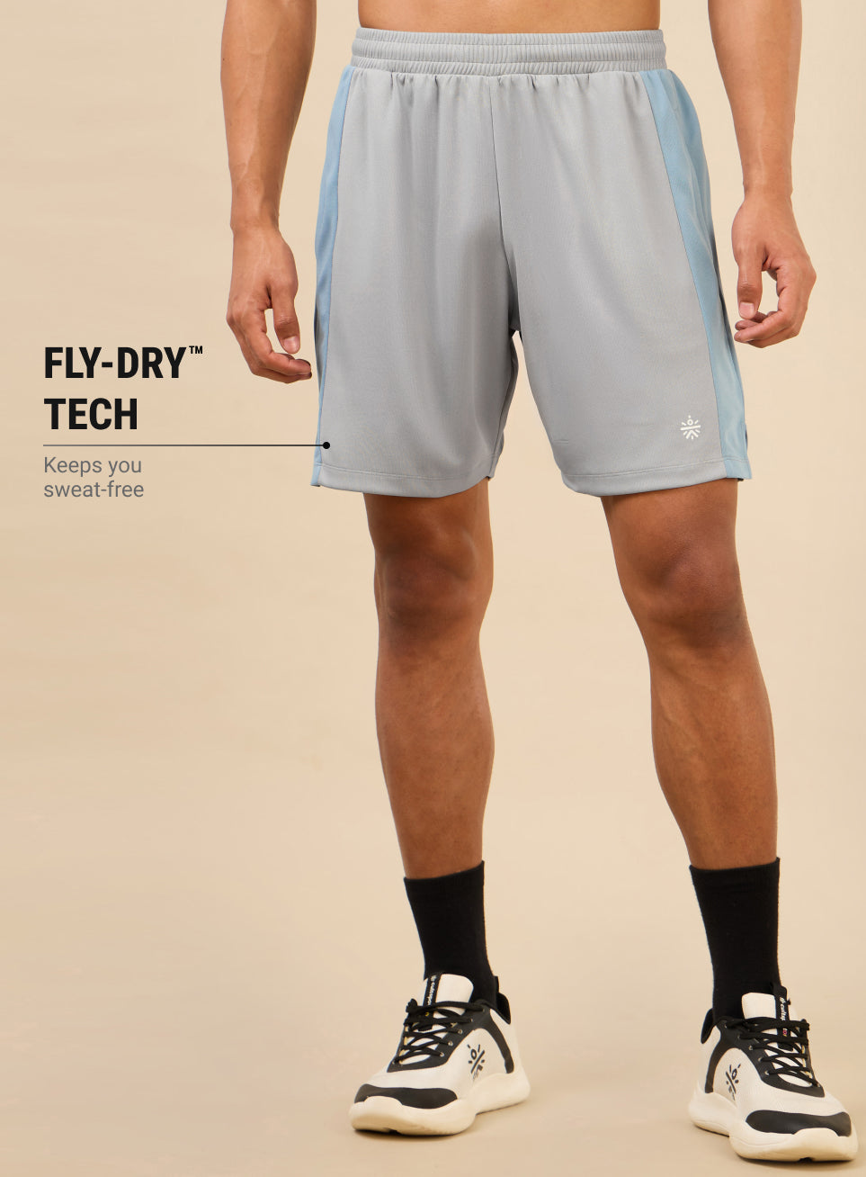 Men's Grey Flex Shorts