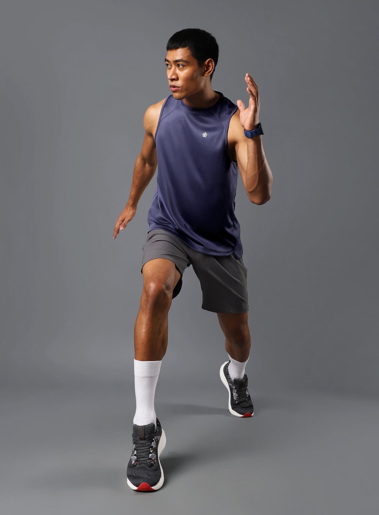 Men's Purple Runner's Pro Tank