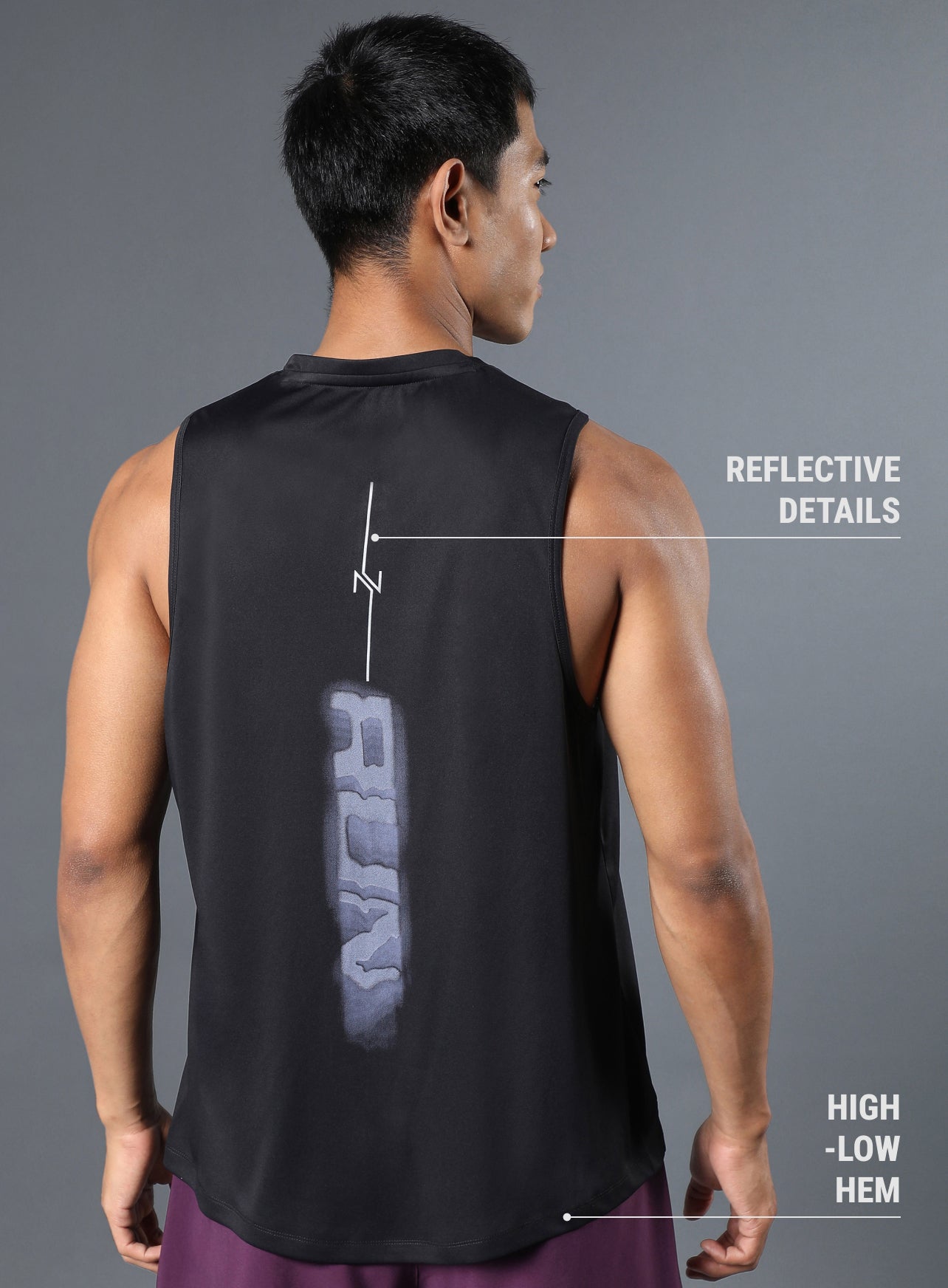 Men's Black Everyday Run Tank