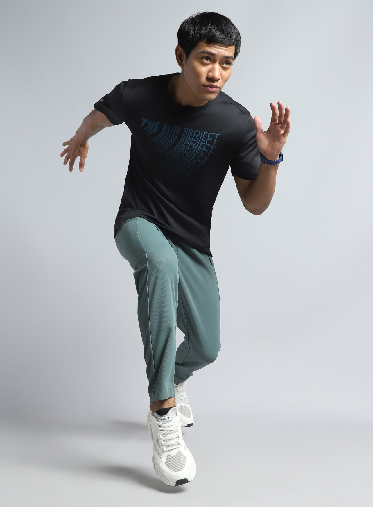 Men's Black The Run Project T-shirt