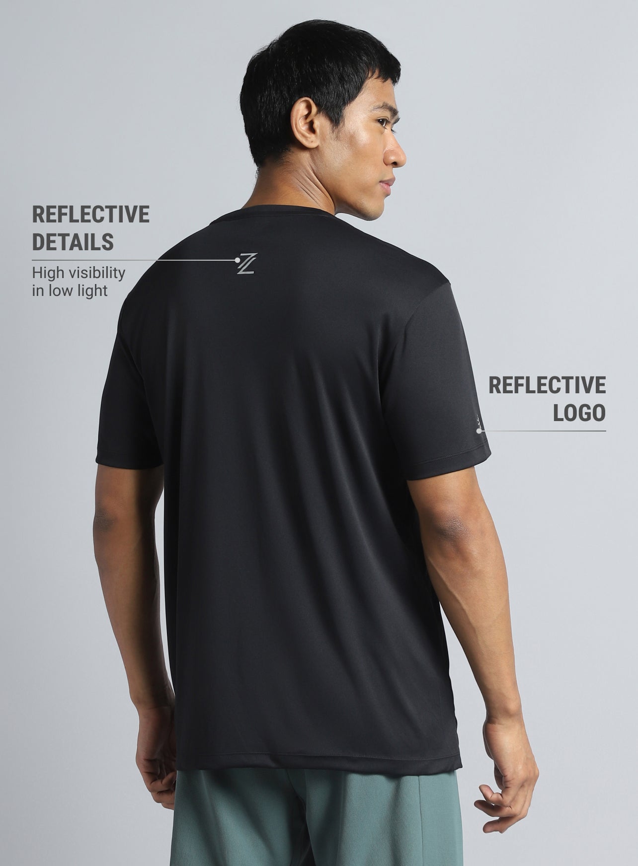 Men's Black The Run Project T-shirt