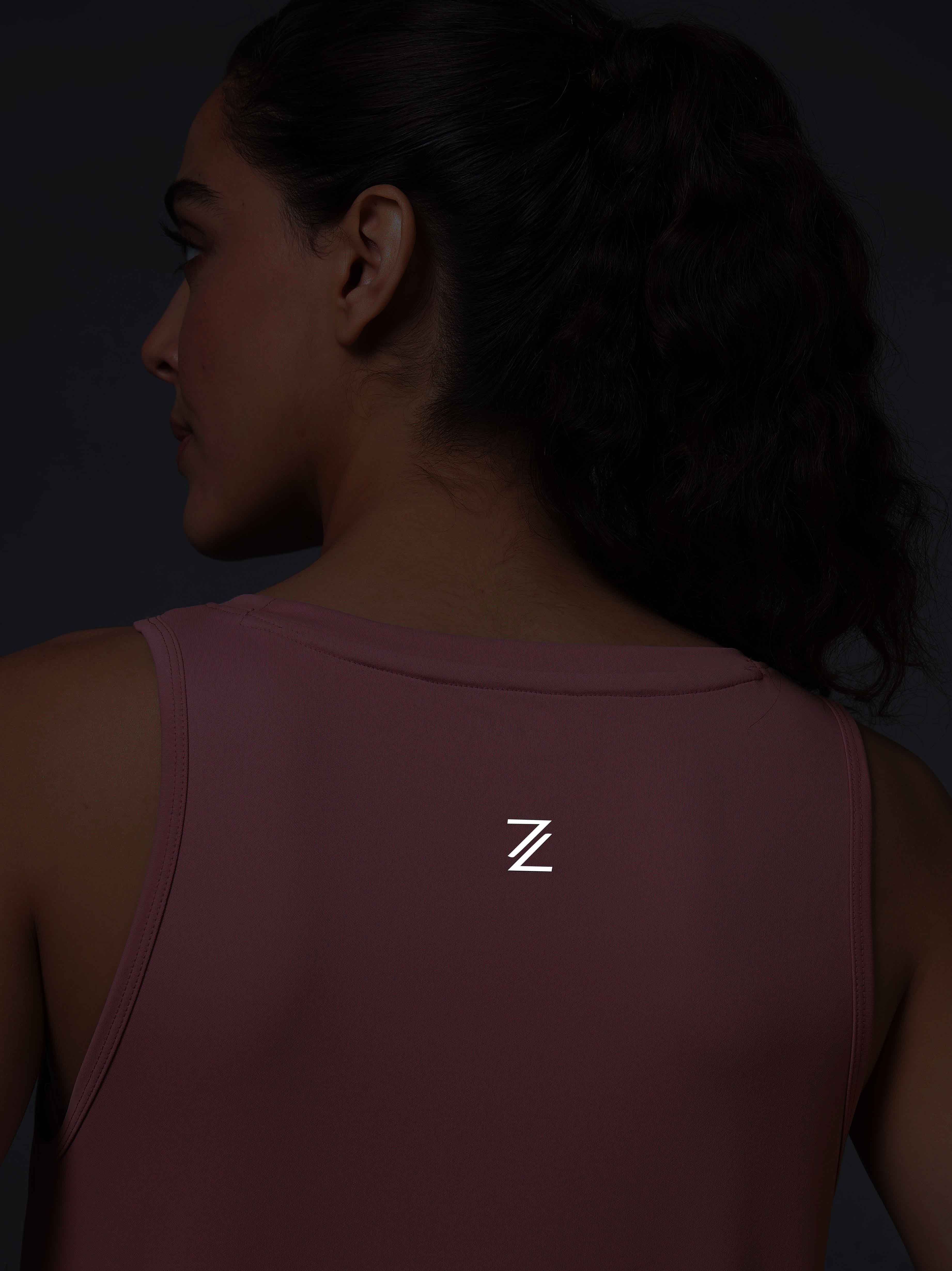 Women's Pink Run Forward Tank