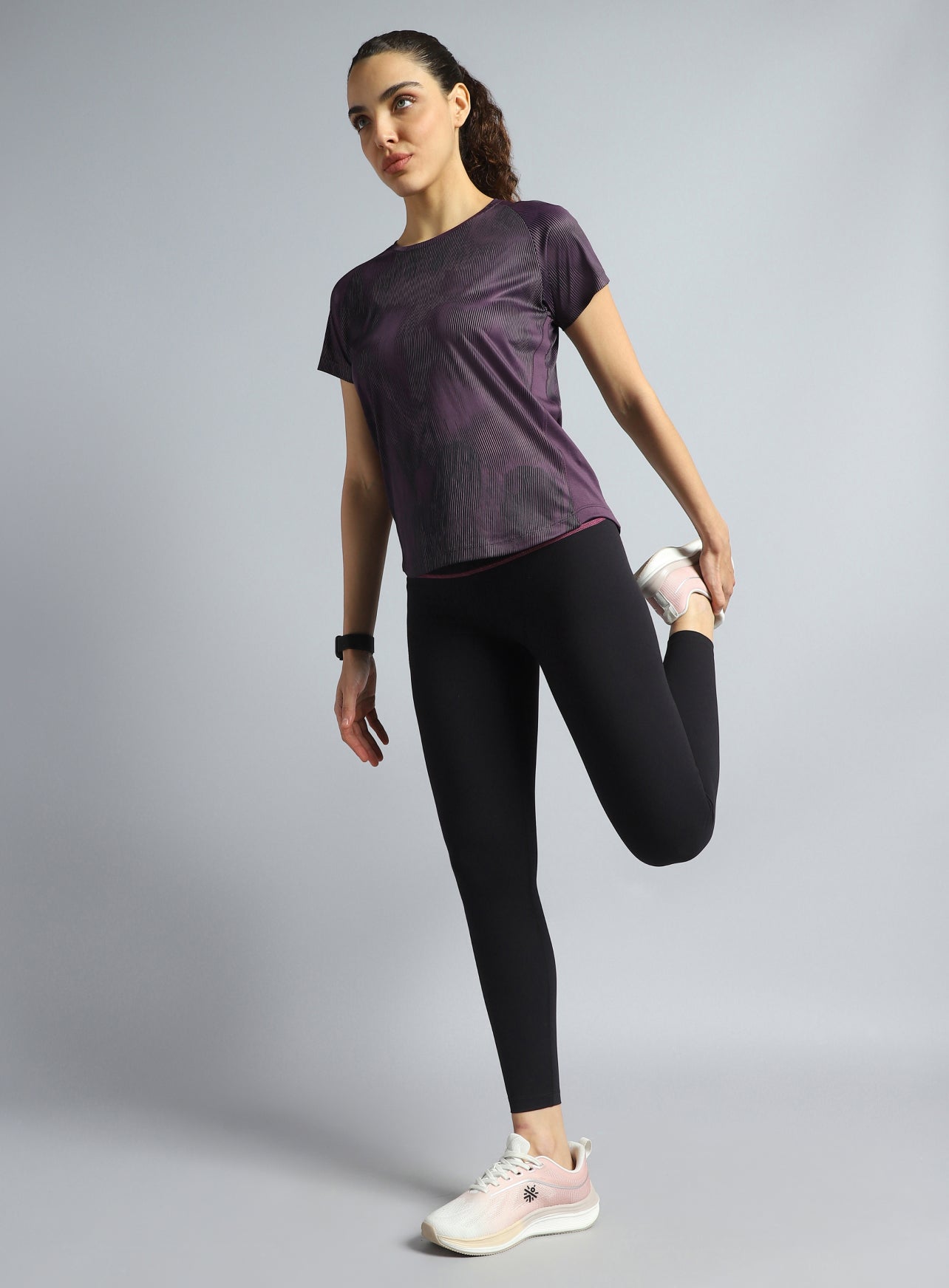 Women's Wine Urban Camo Run T-shirt