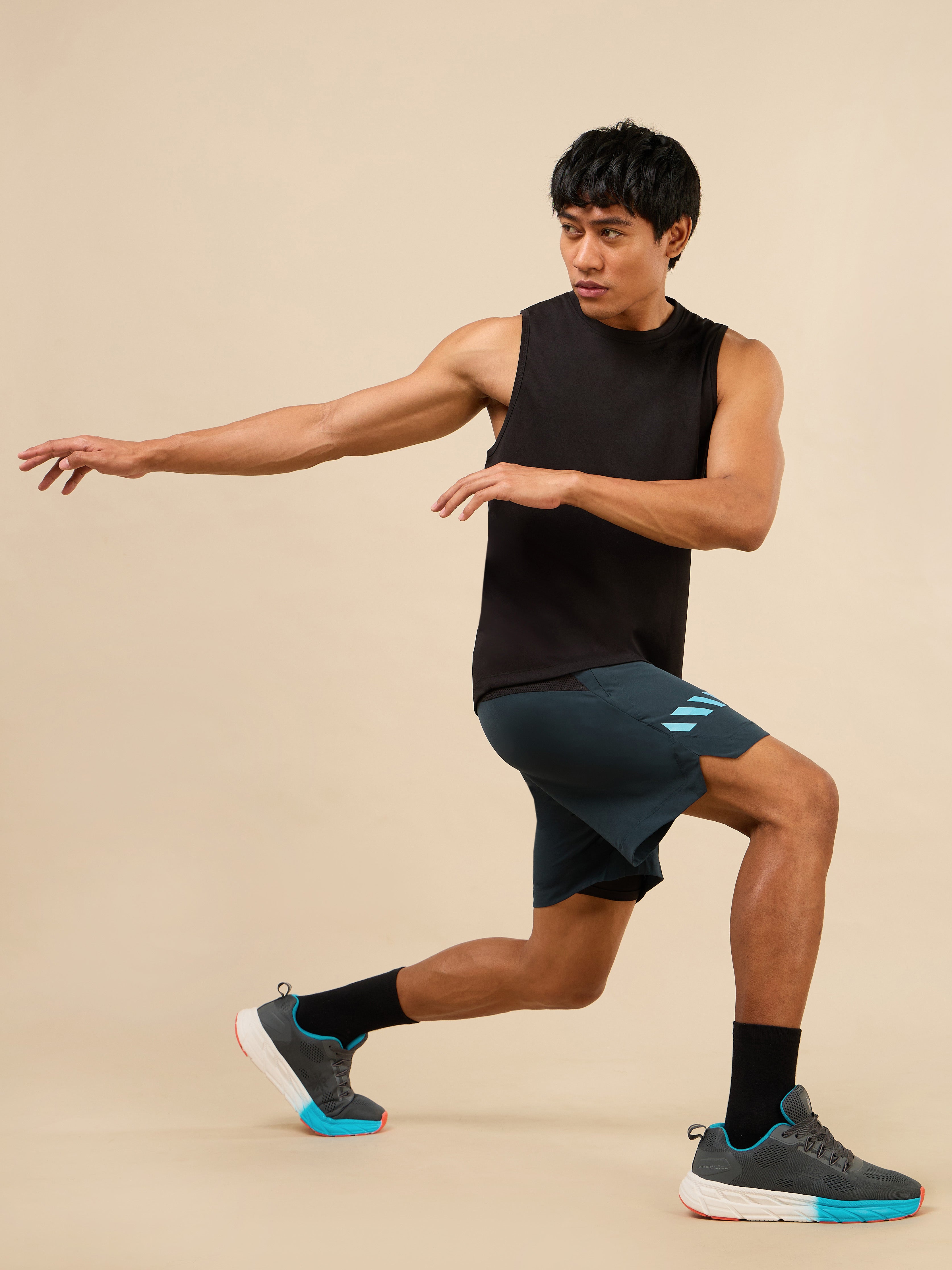 Men's Dopamine Energy Neon Green Training Shorts