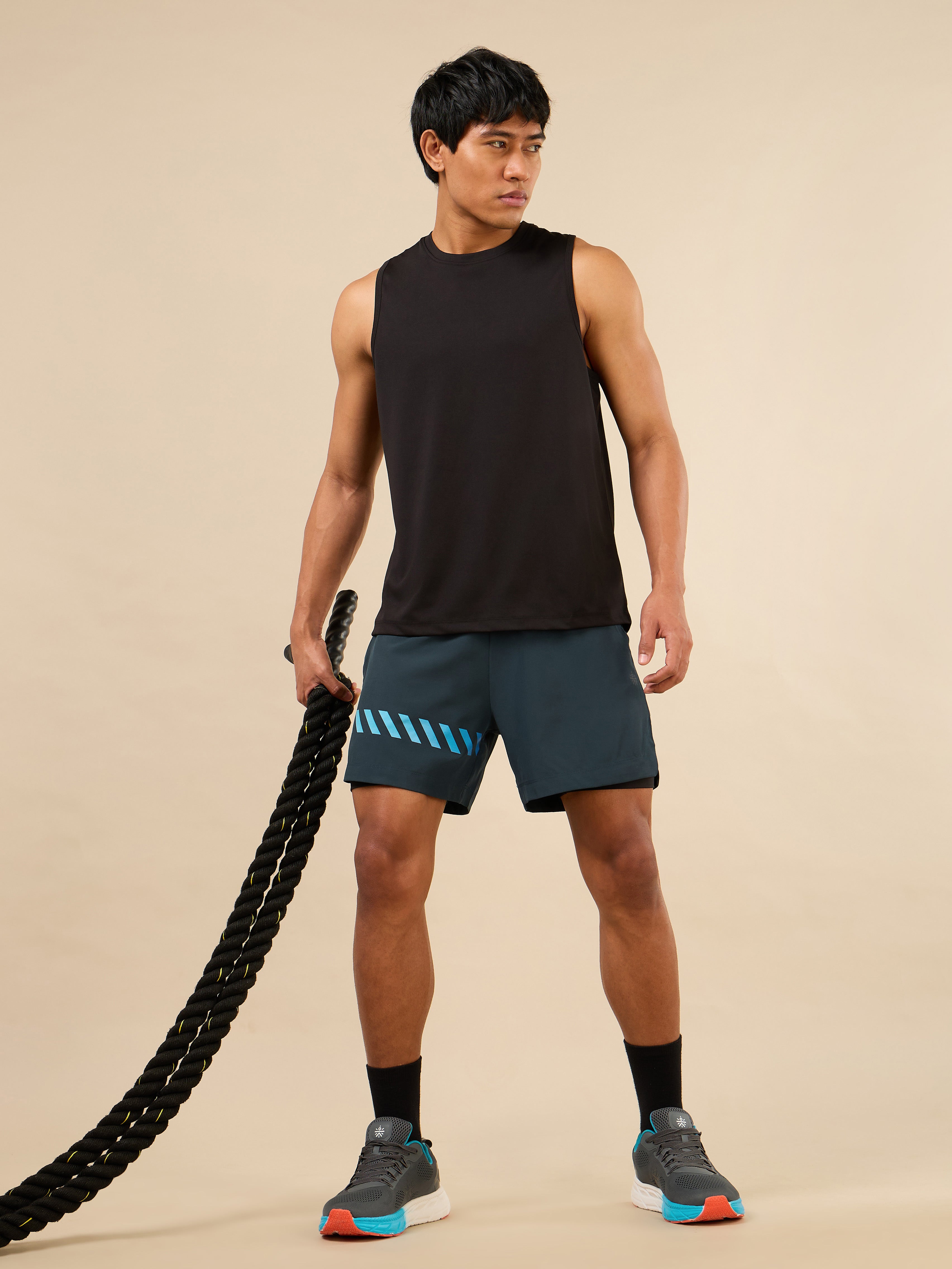 Men's Dopamine Energy Neon Green Training Shorts