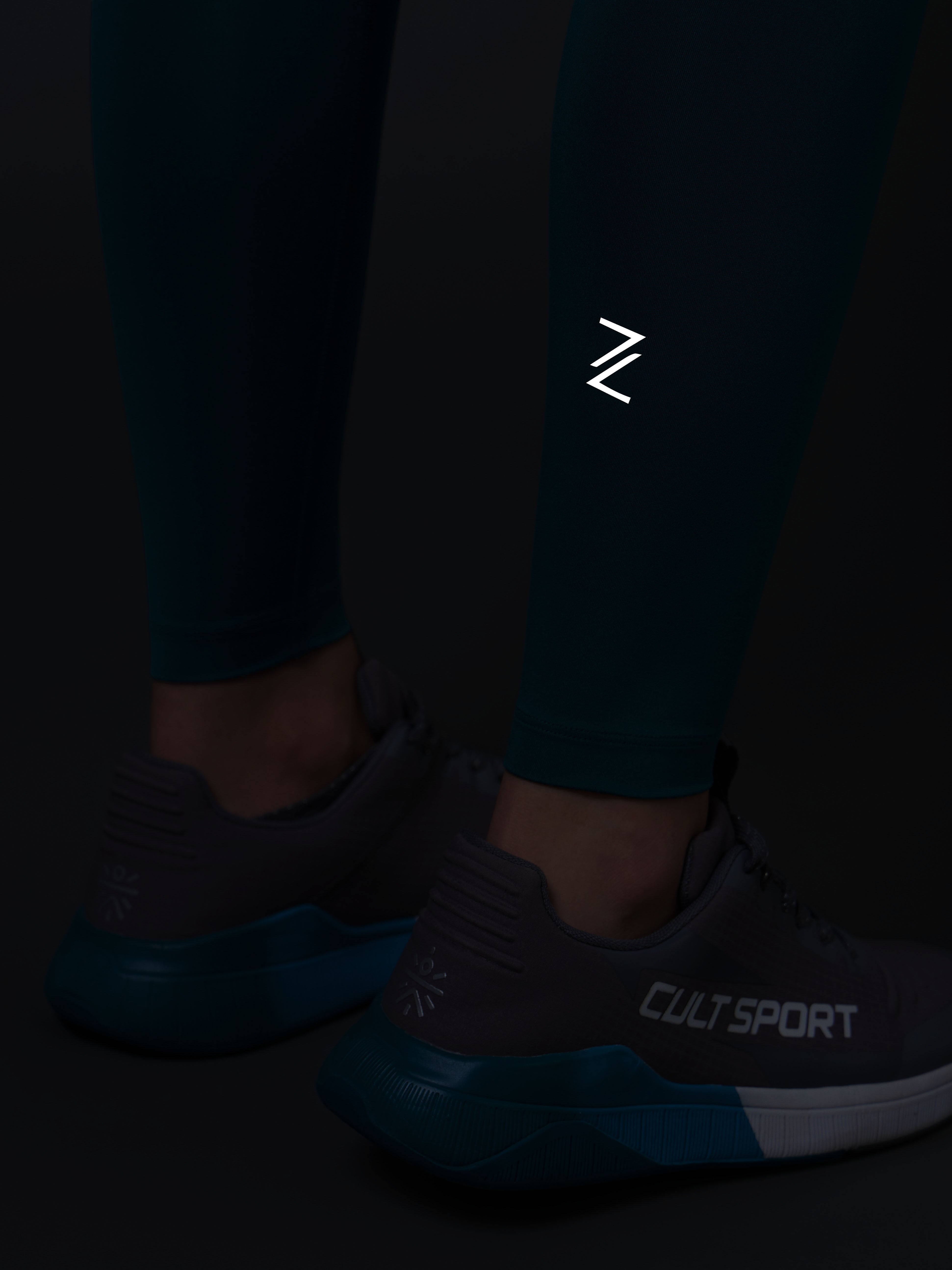 Women's Teal Runner's Essential Tights