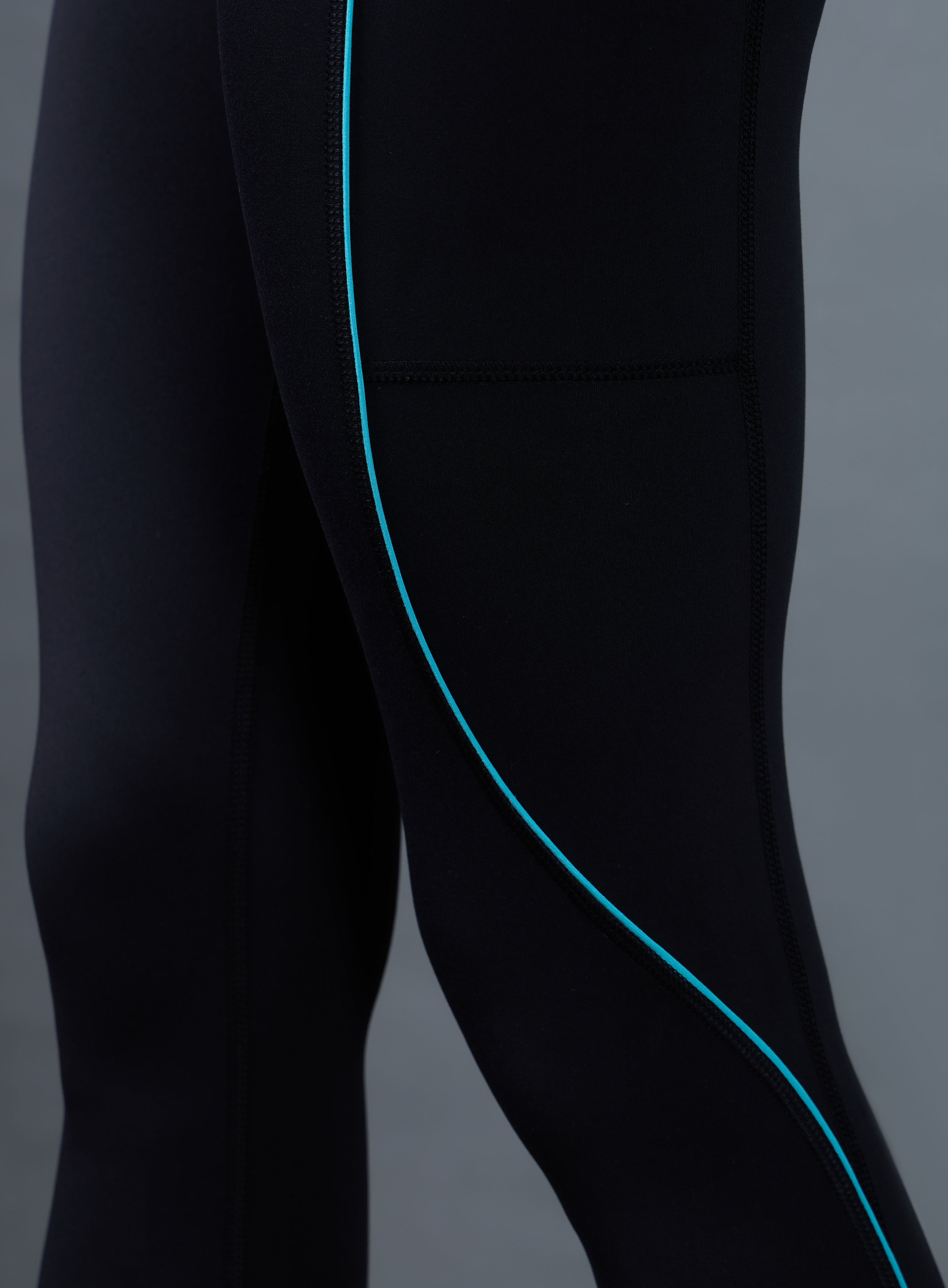 Women's Black Pace Up Running Tights