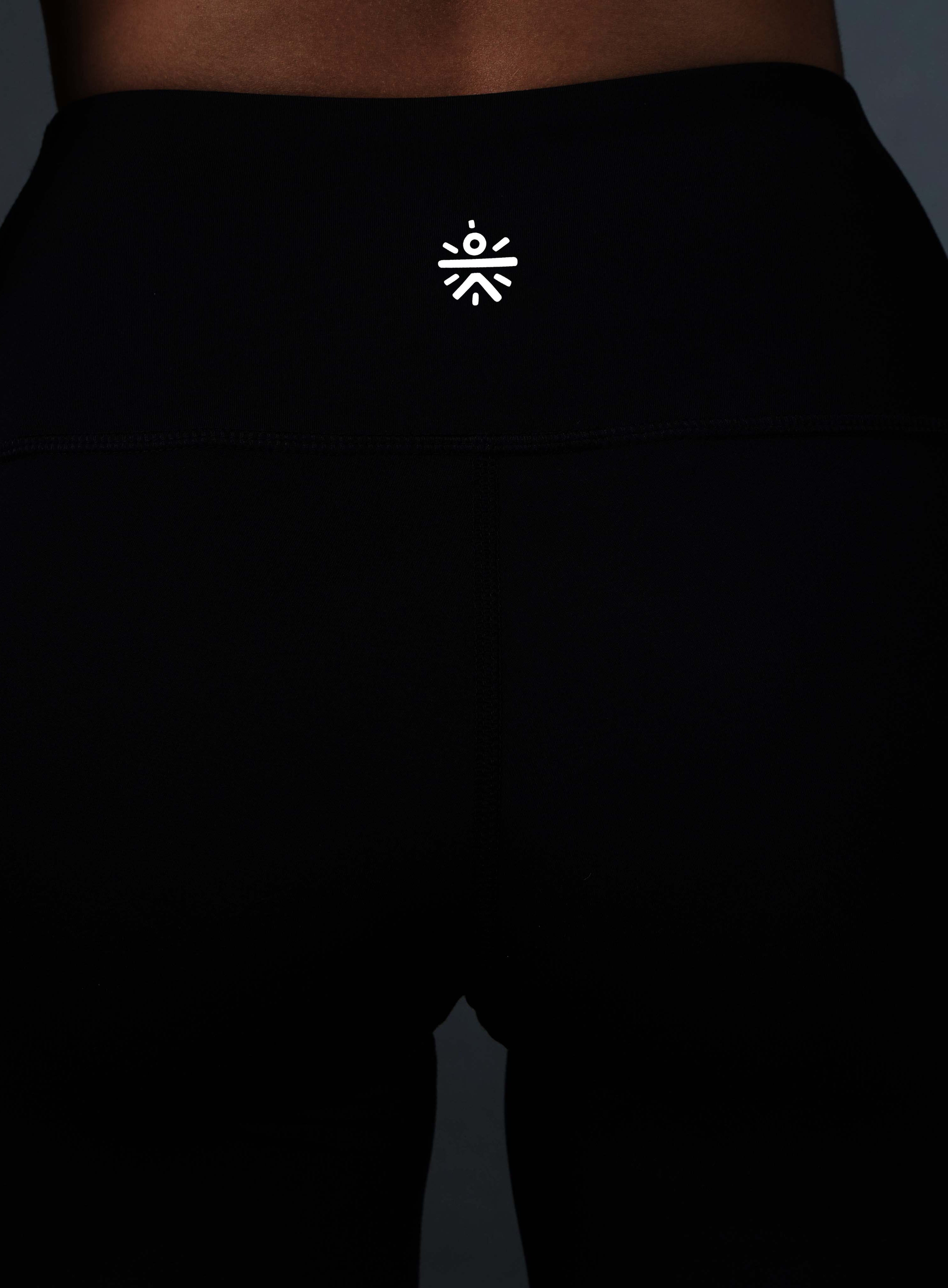 Women's Black Pace Up Running Tights