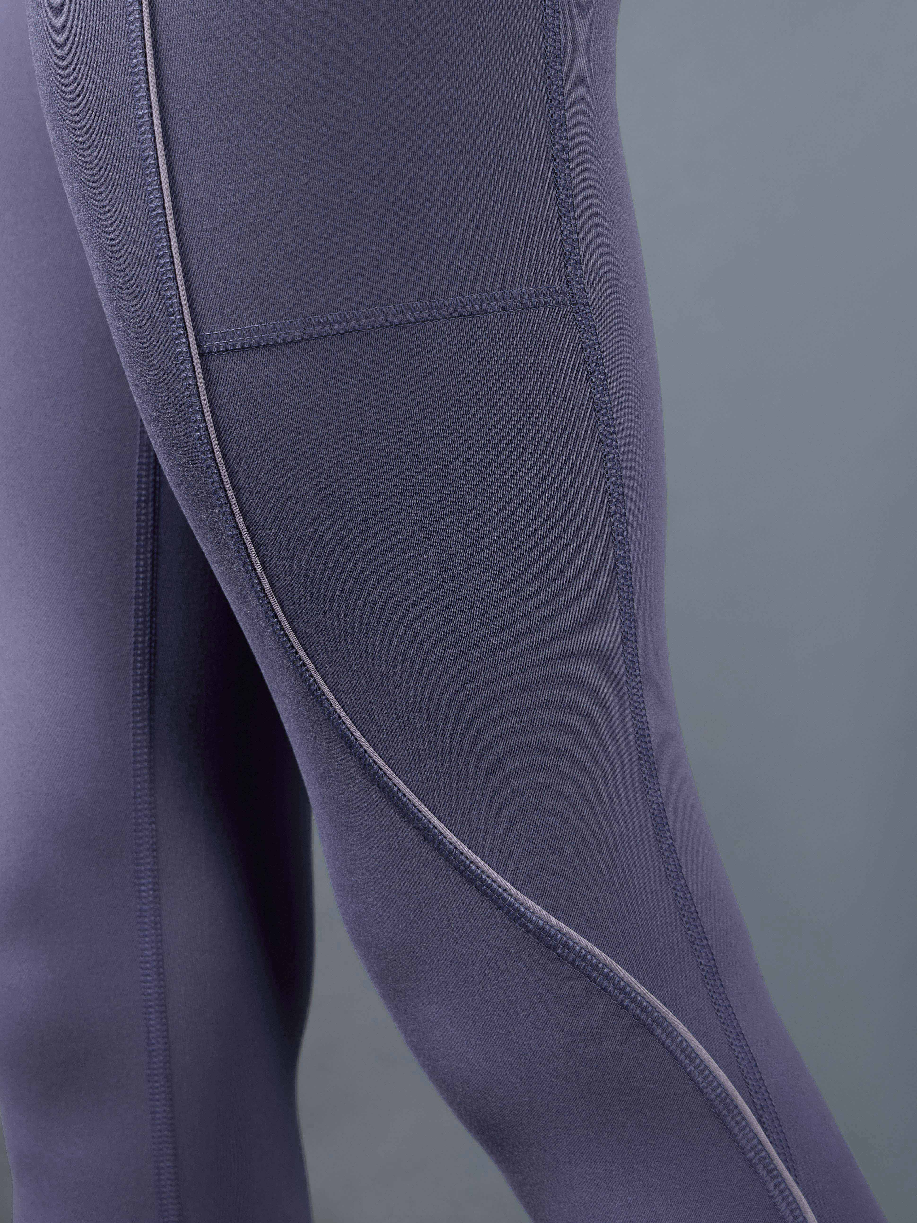 Women's Purple Pace Up Running Tights