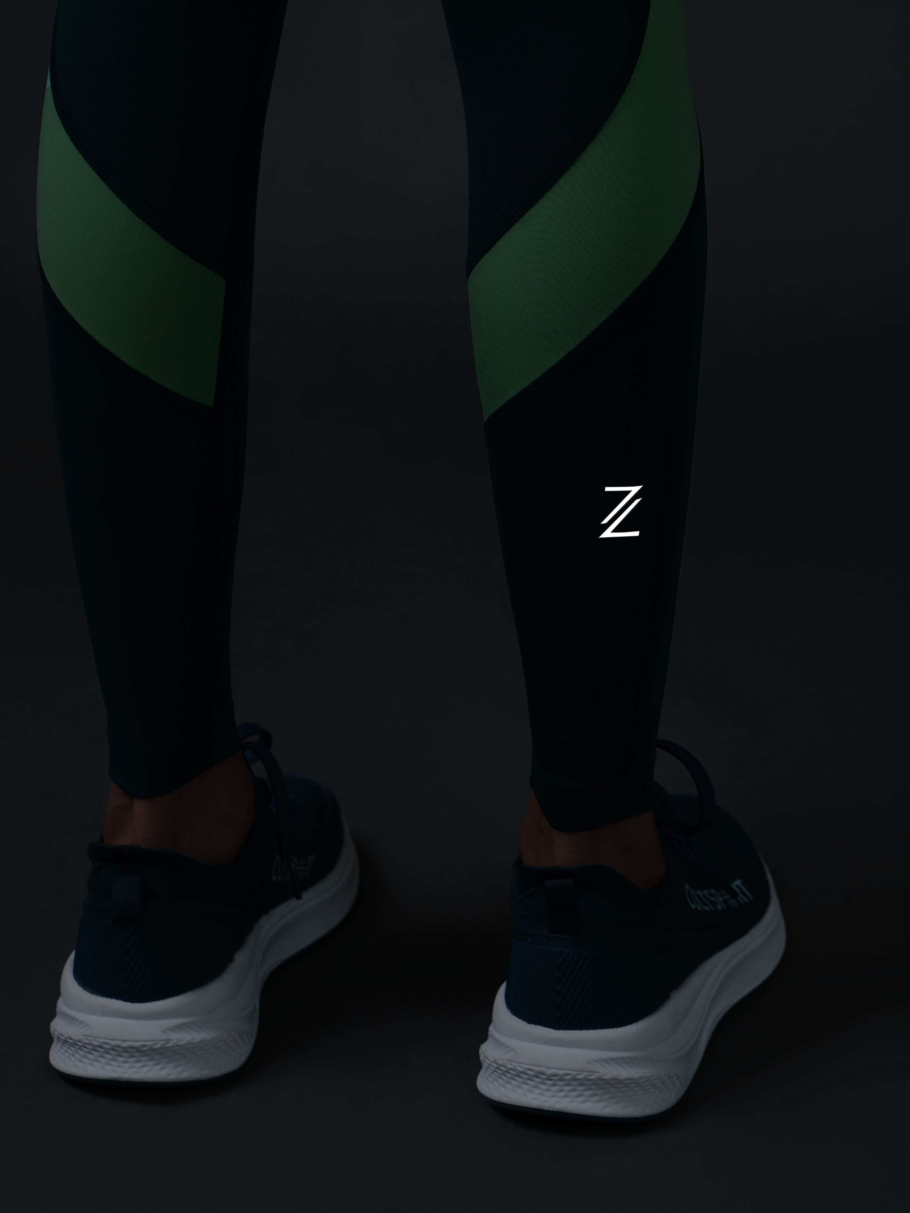 Women's Teal Run Elevate Tights