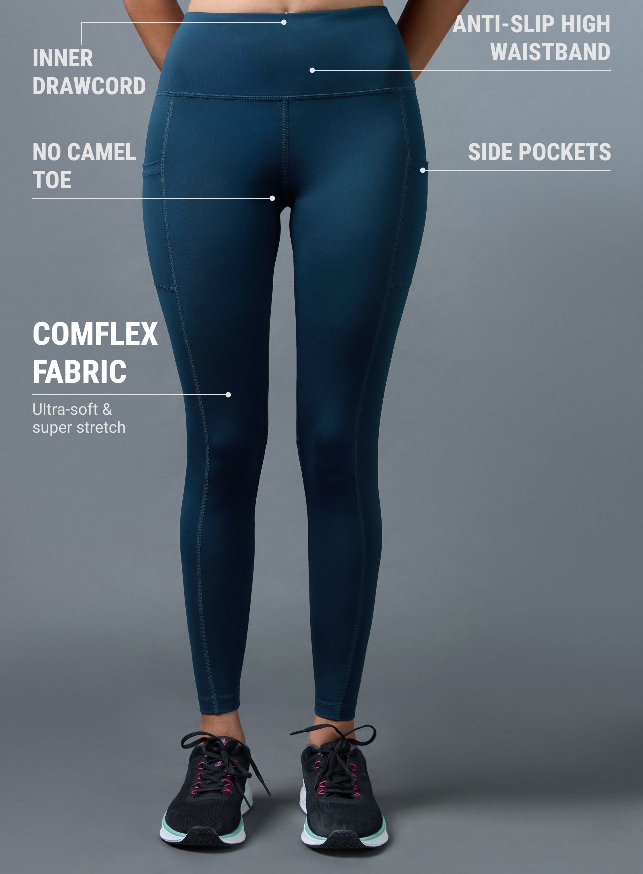 Women's Teal Ultimate Running Tights